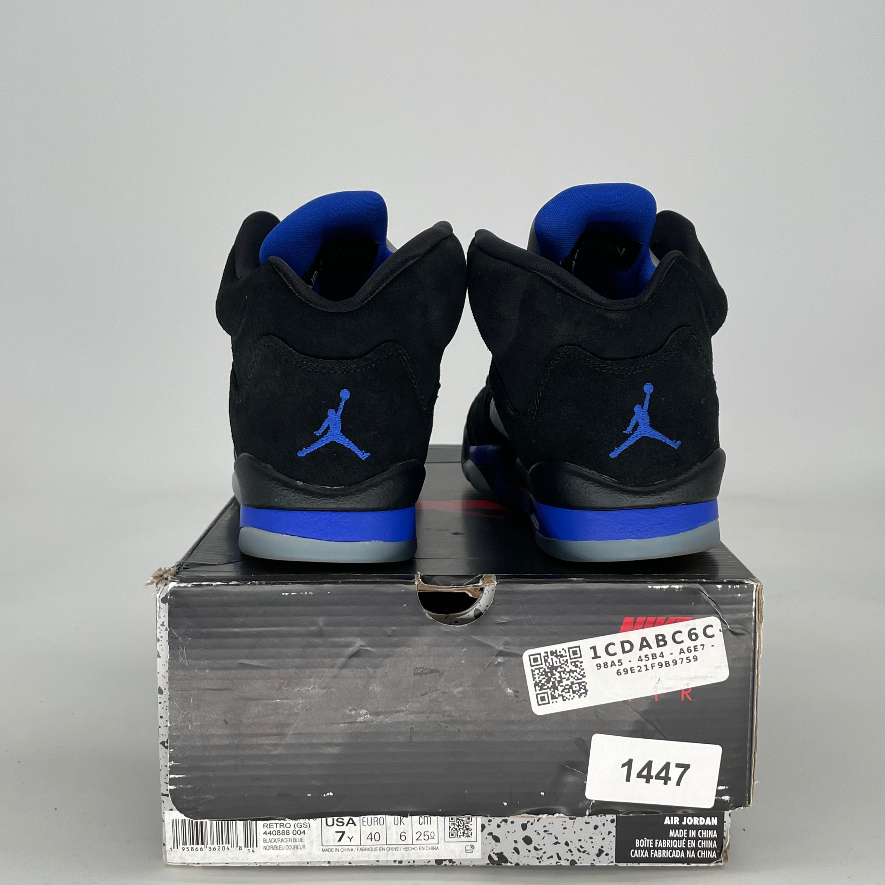 AIR JORDAN 5 RACER BLUE 440888-004 SIZE 7/8.5W