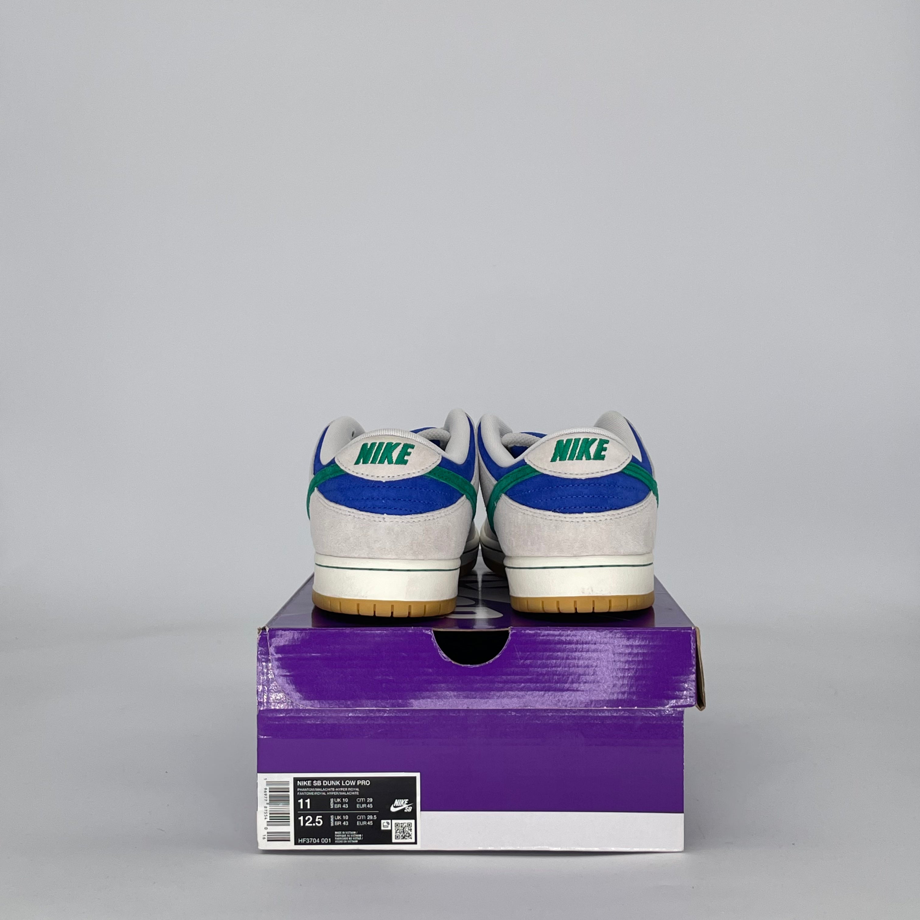 NIKE SB DUNK LOW HYPER ROYAL MALACHITE HF3704-001 SIZE 11/12.5W