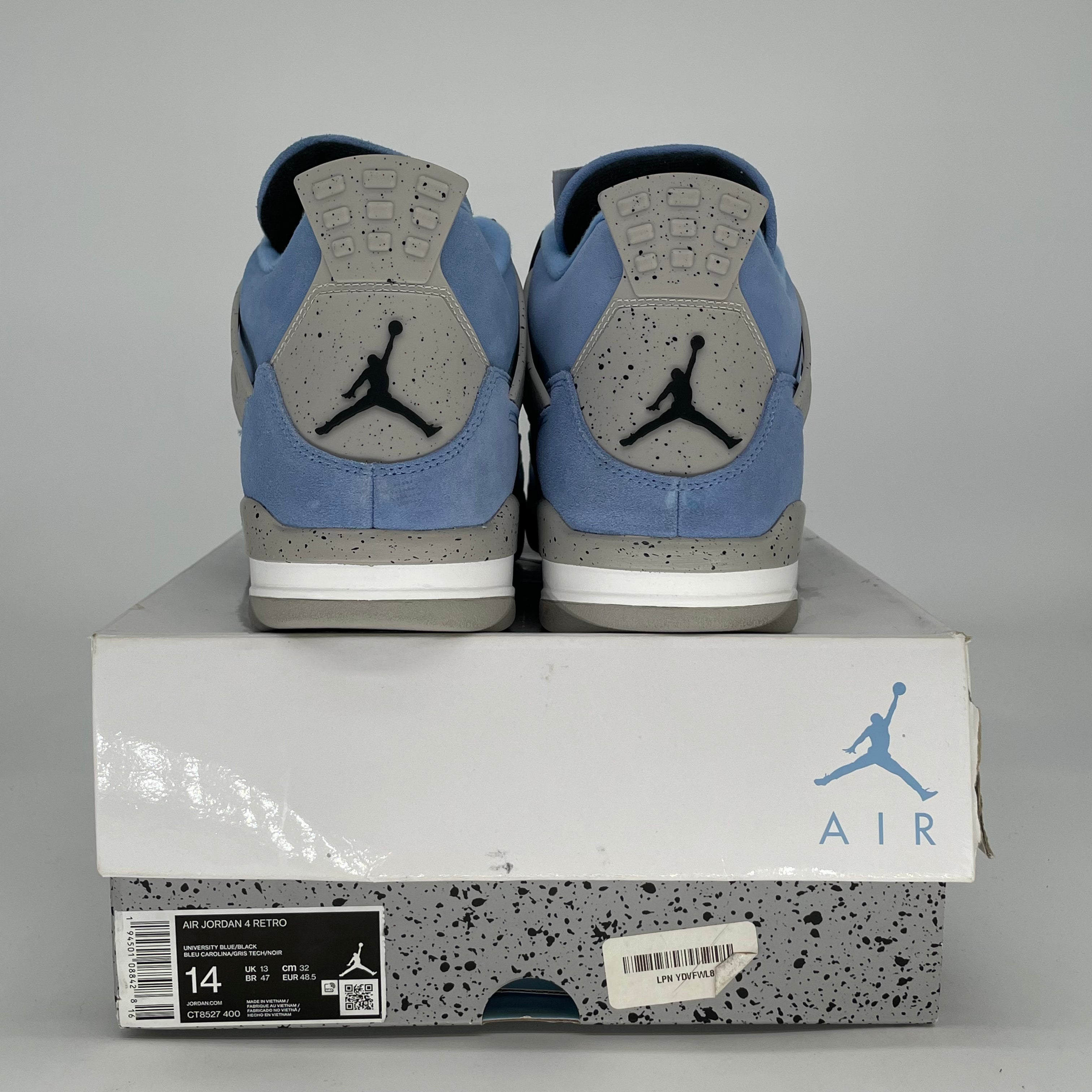 AIR JORDAN 4 UNIVERSITY BLUE CT8527-400 SIZE 14/15.5W