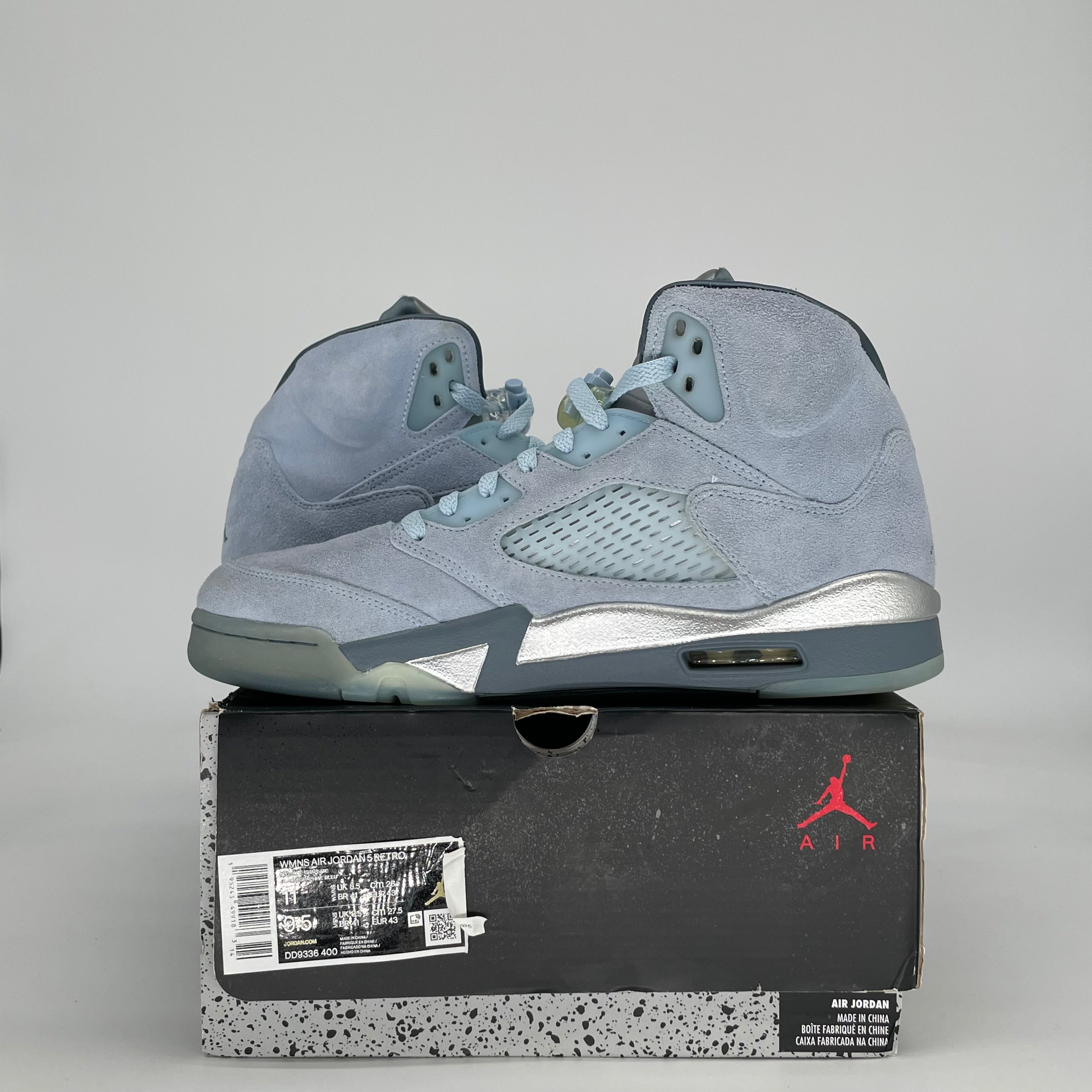 AIR JORDAN 5 BLUEBIRD W DD9336-400 SIZE 9.5/11W