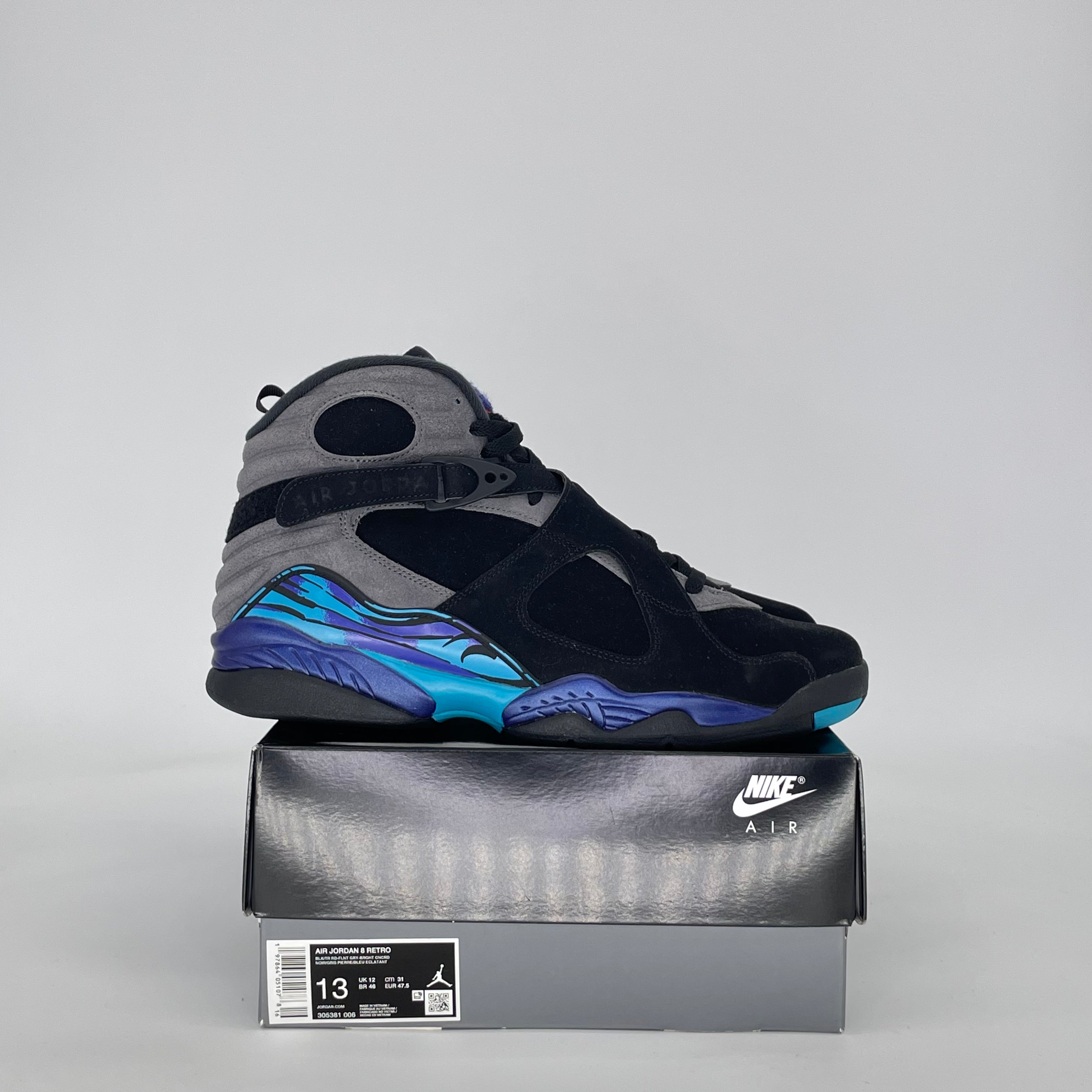 AIR JORDAN 8 AQUA 305381-006 SIZE 13/14.5W