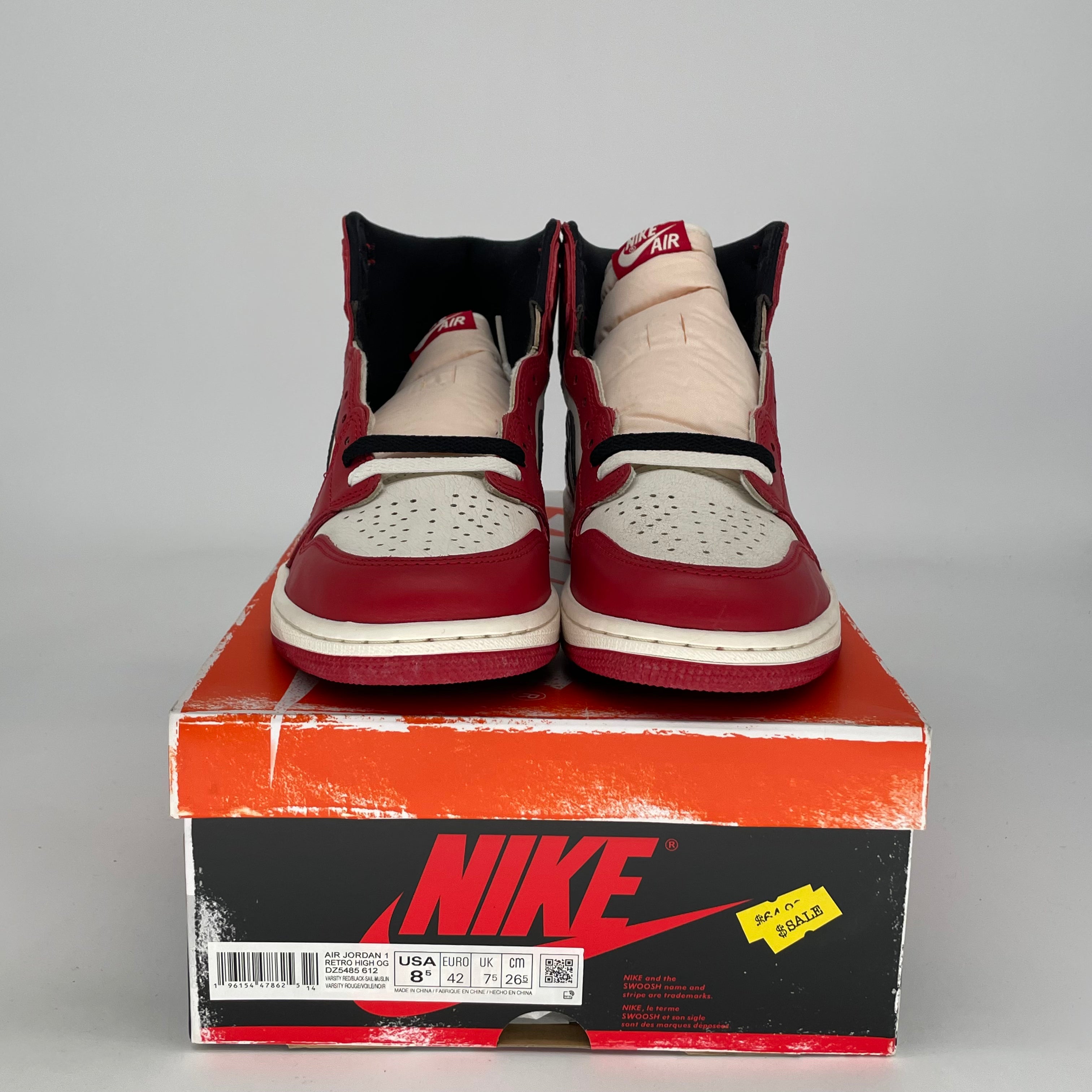 AIR JORDAN 1 LOST AND FOUND DZ5485-612 SIZE 8.5/10W