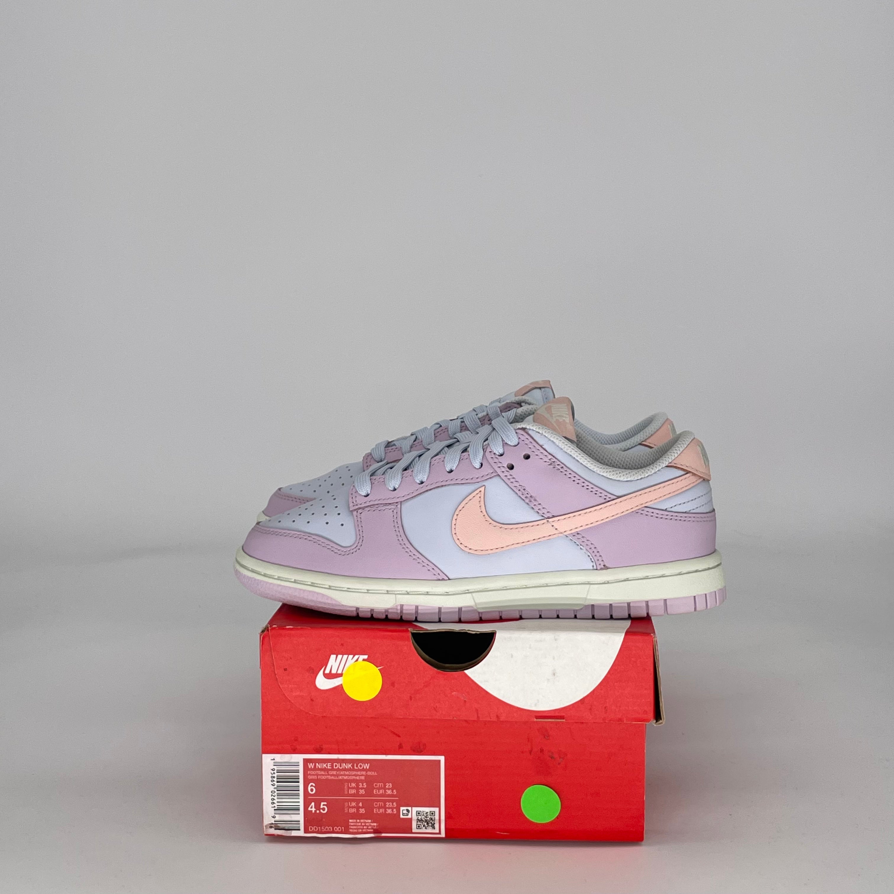 NIKE DUNK LOW EASTER DD1503-001 SIZE 4.5/6W GS