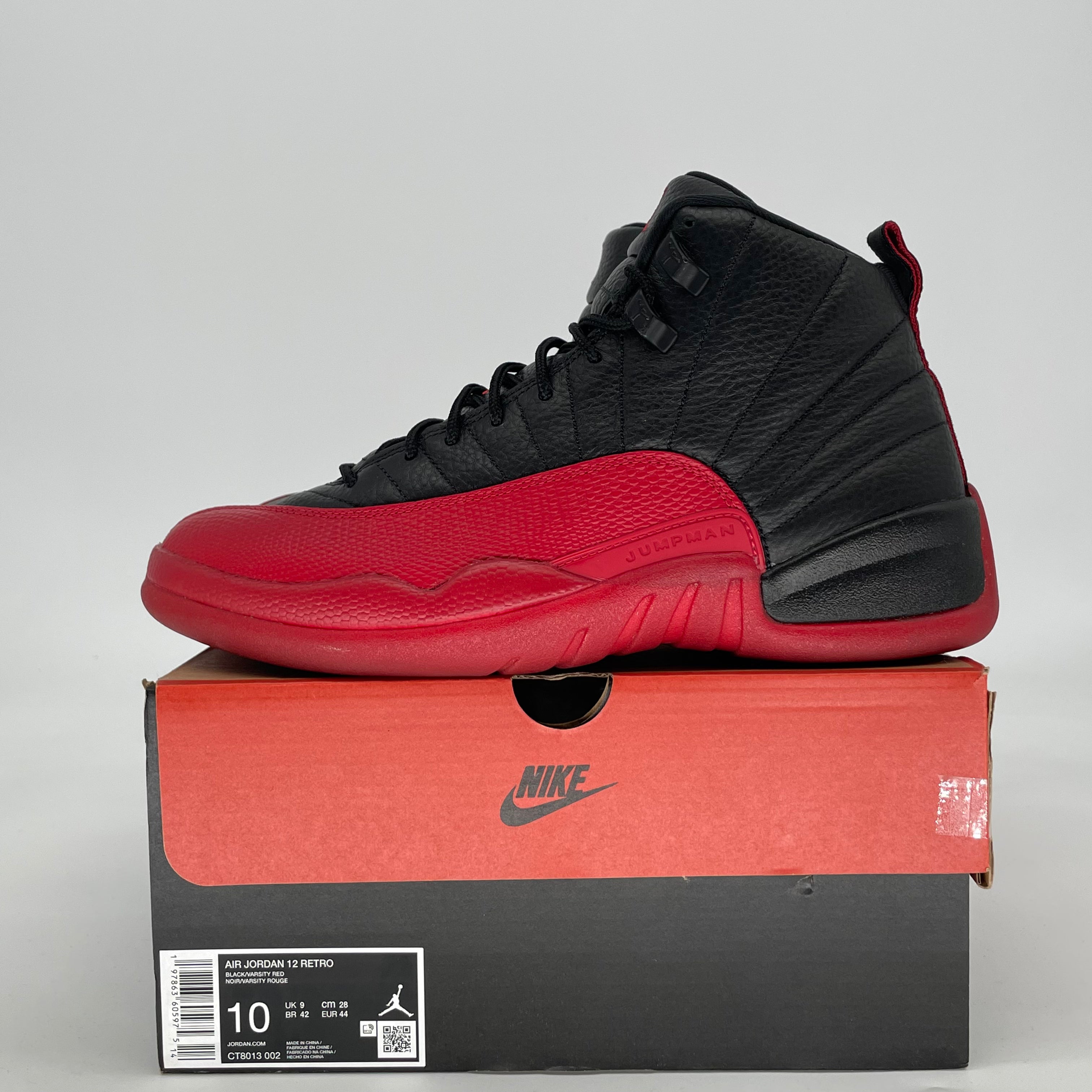 AIR JORDAN 12 FLU GAME CT8013-002 SIZE 10/11.5W