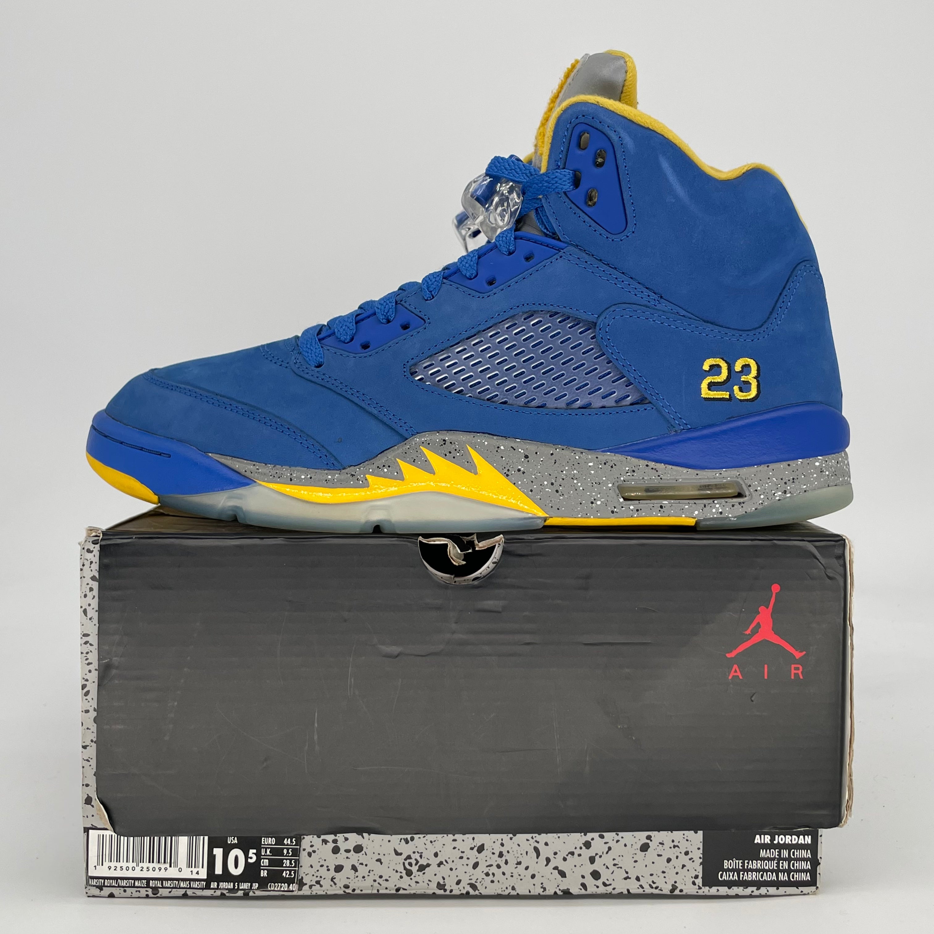 AIR JORDAN 5 LANEY VARSITY ROYAL CD2720-400 SIZE 10.5/12W