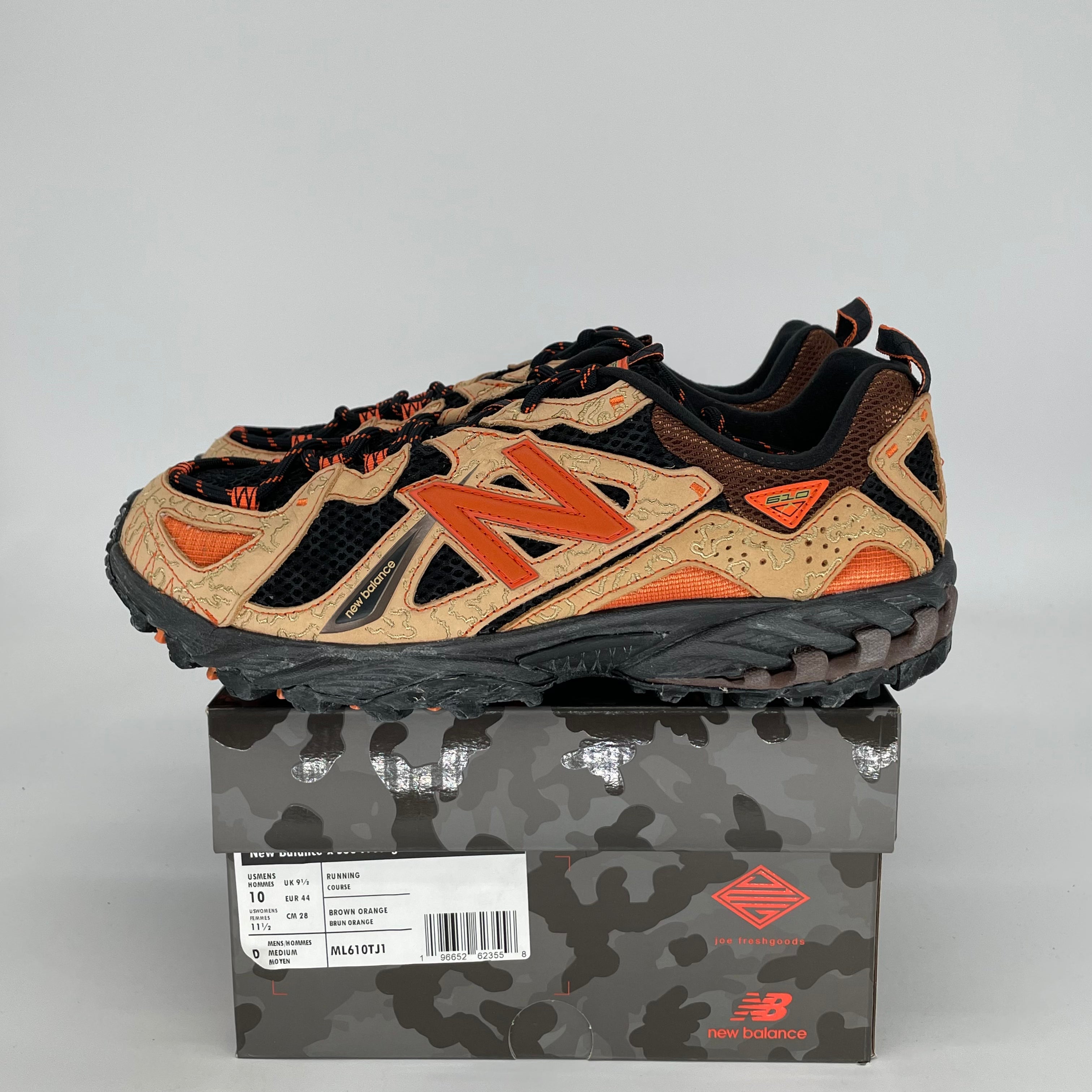 JOE FRESHGOODS X NEW BALANCE 610 BTS LIL DESERT ML610TJ1 SIZE 10/11.5W