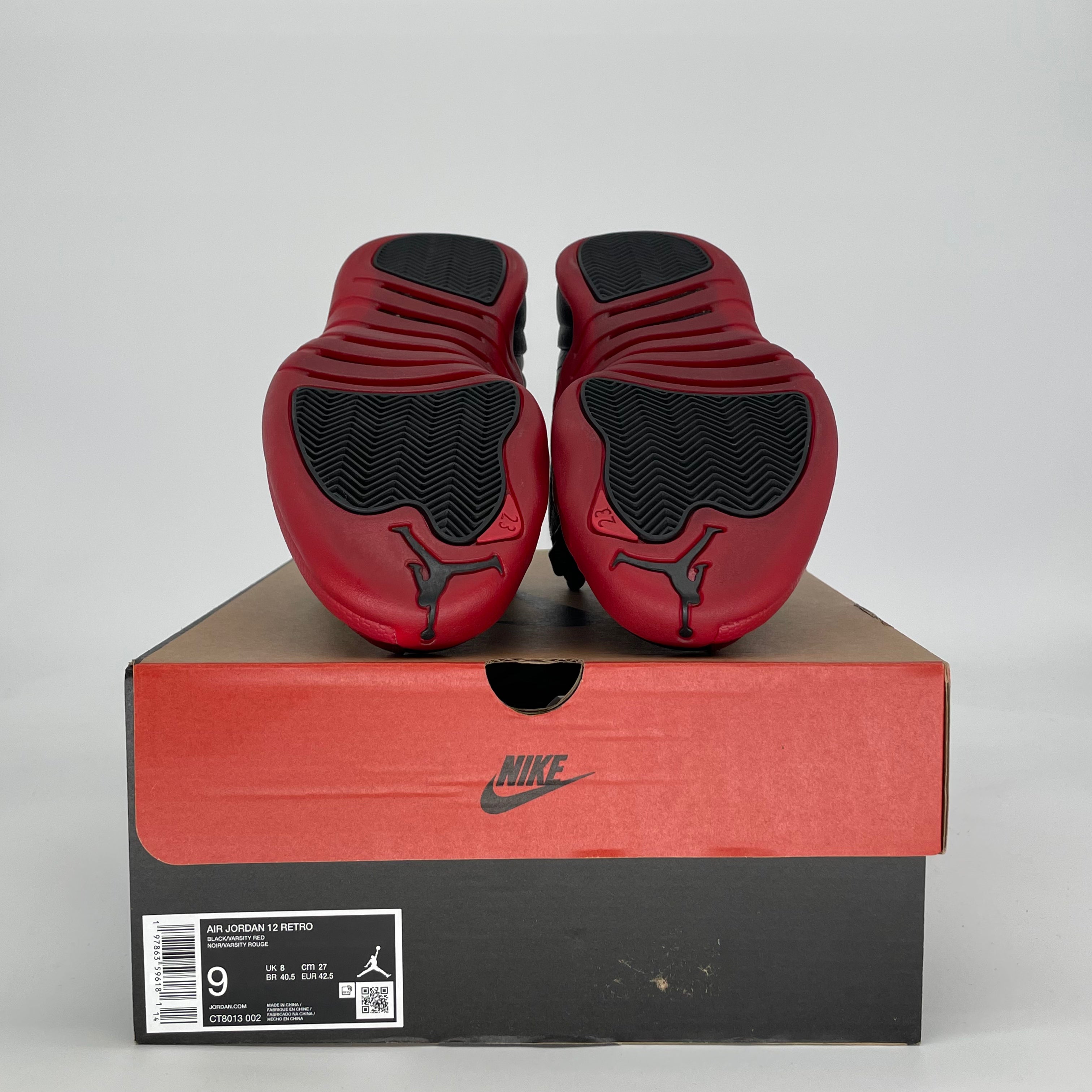 AIR JORDAN 12 FLU GAME CT8013-002 SIZE 9/10.5W