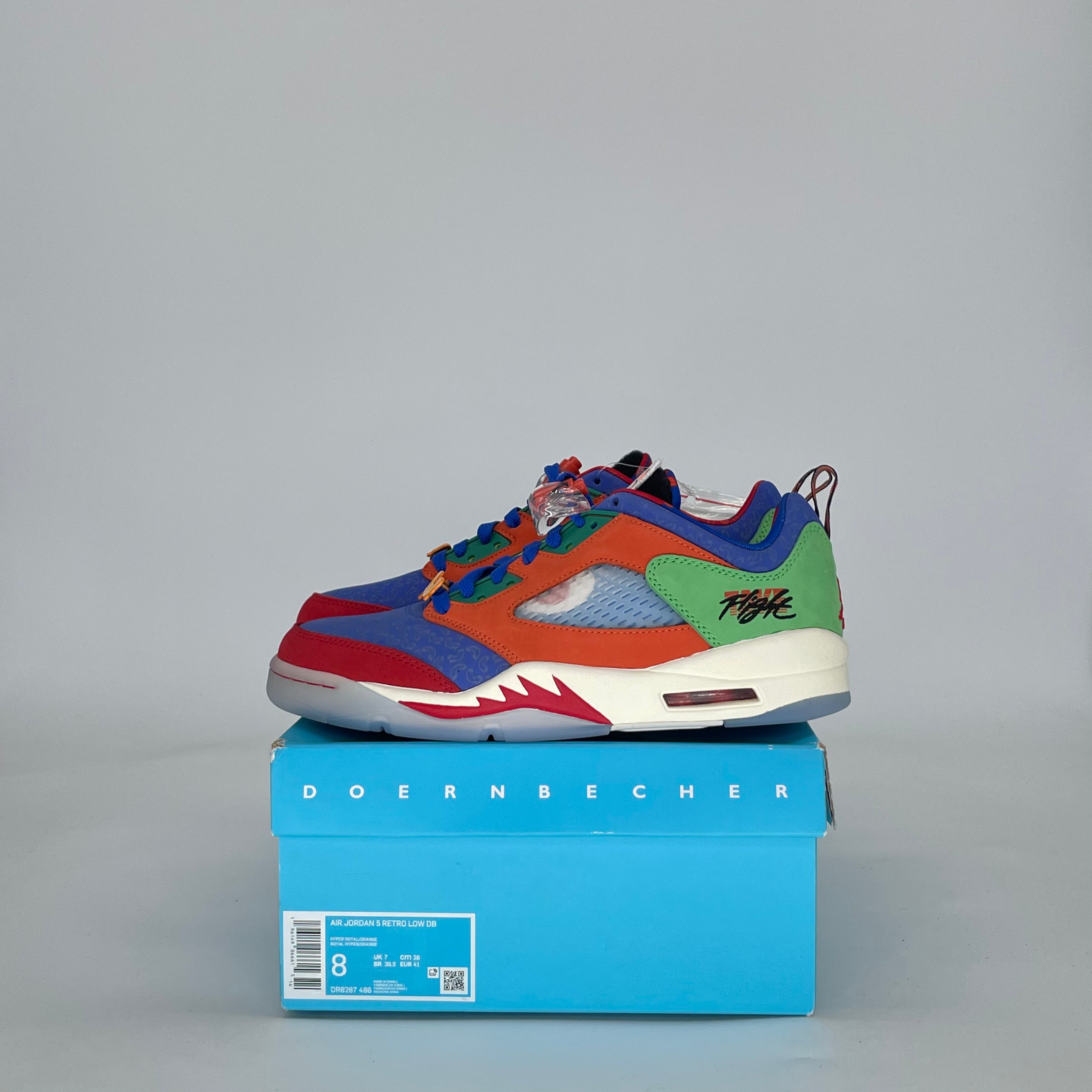 AIR JORDAN 5 LOW DOERNBECHER MICHAEL (2022) DR6287-486 SIZE 8/9.5W