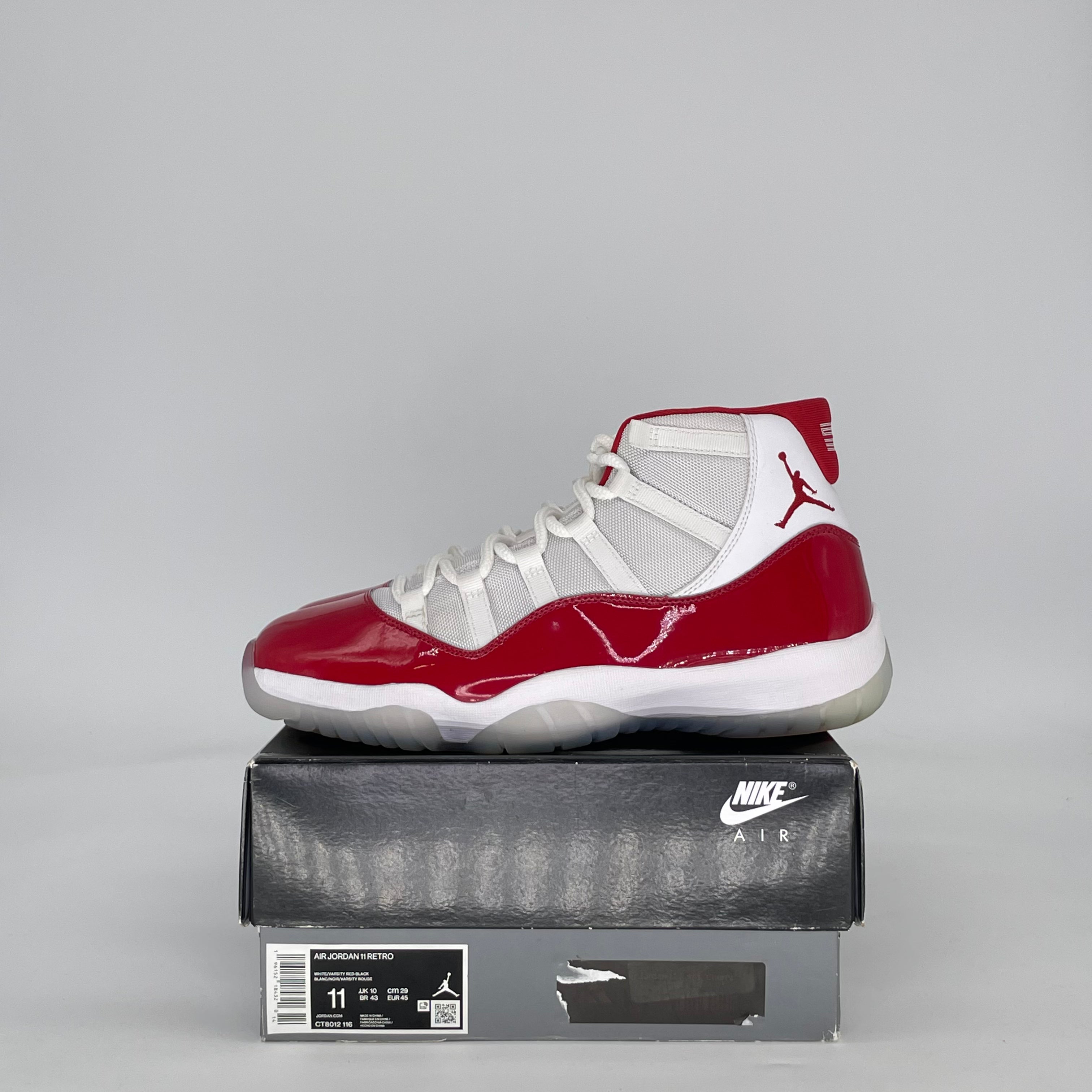 AIR JORDAN 11 CHERRY (2022) CT8012-116 SIZE 11/12.5W