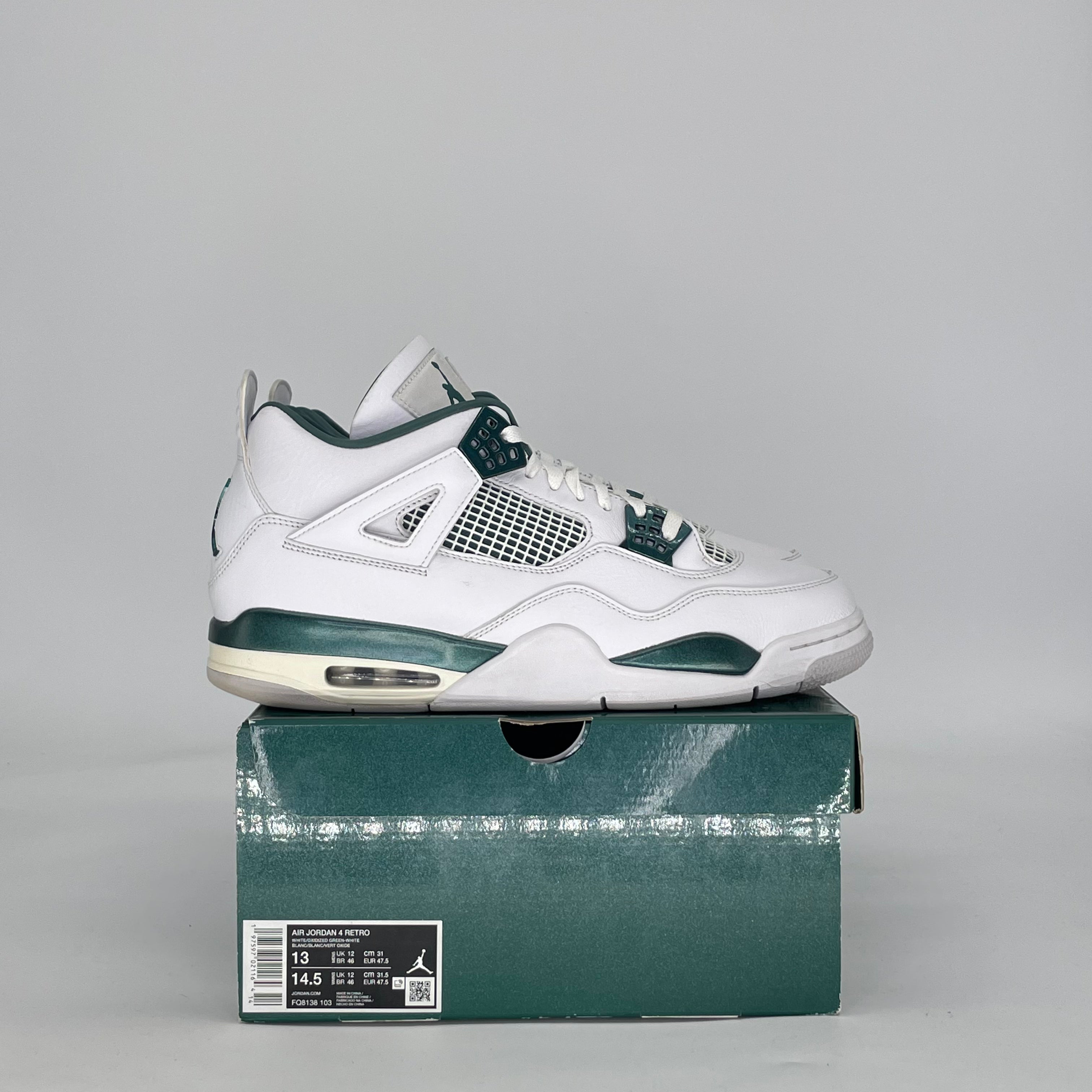 AIR JORDAN 4 OXIDIZED GREEN FQ8138-103 SIZE 13/14.5W