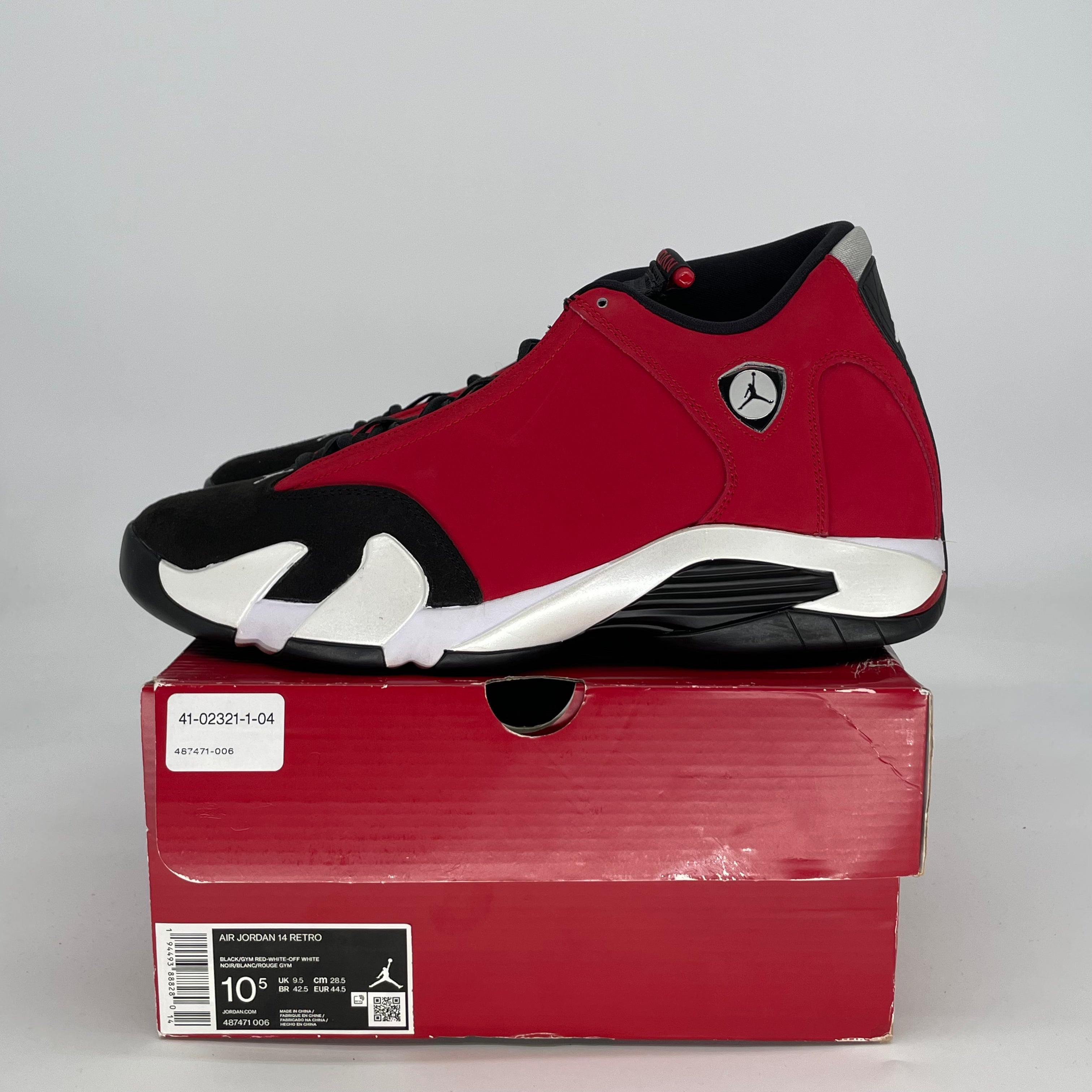 AIR JORDAN 14 GYM RED TORO 487471-006 SIZE 10.5/12W