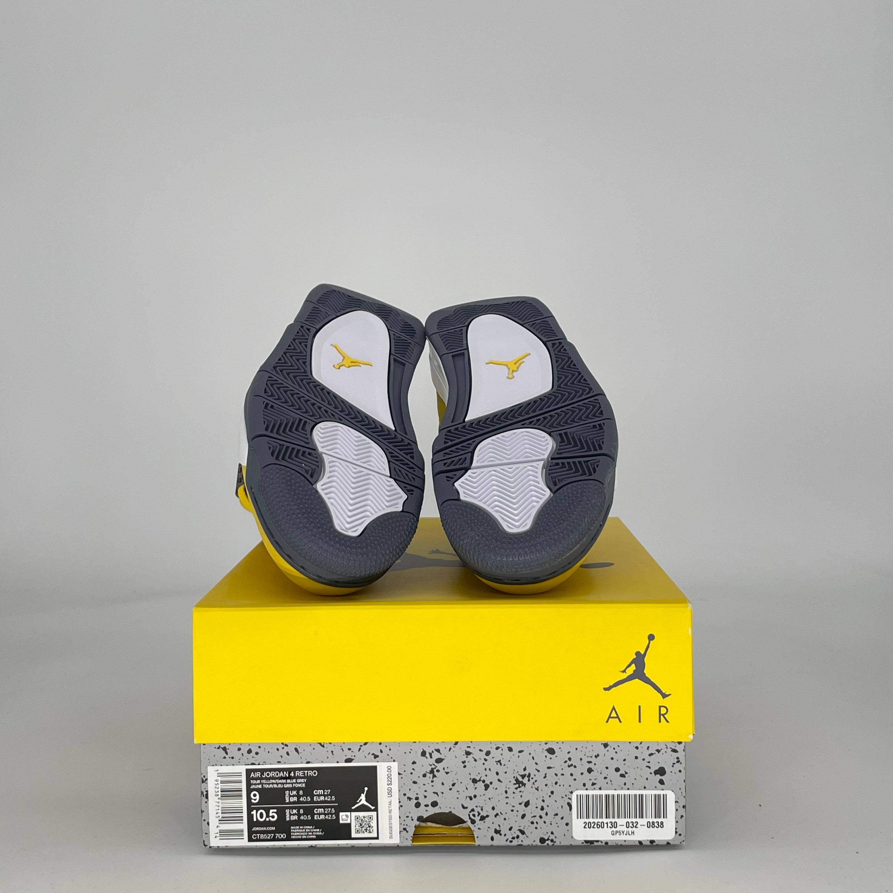 AIR JORDAN 4 LIGHTNING (2021) CT8527-700 SIZE 9/10.5W
