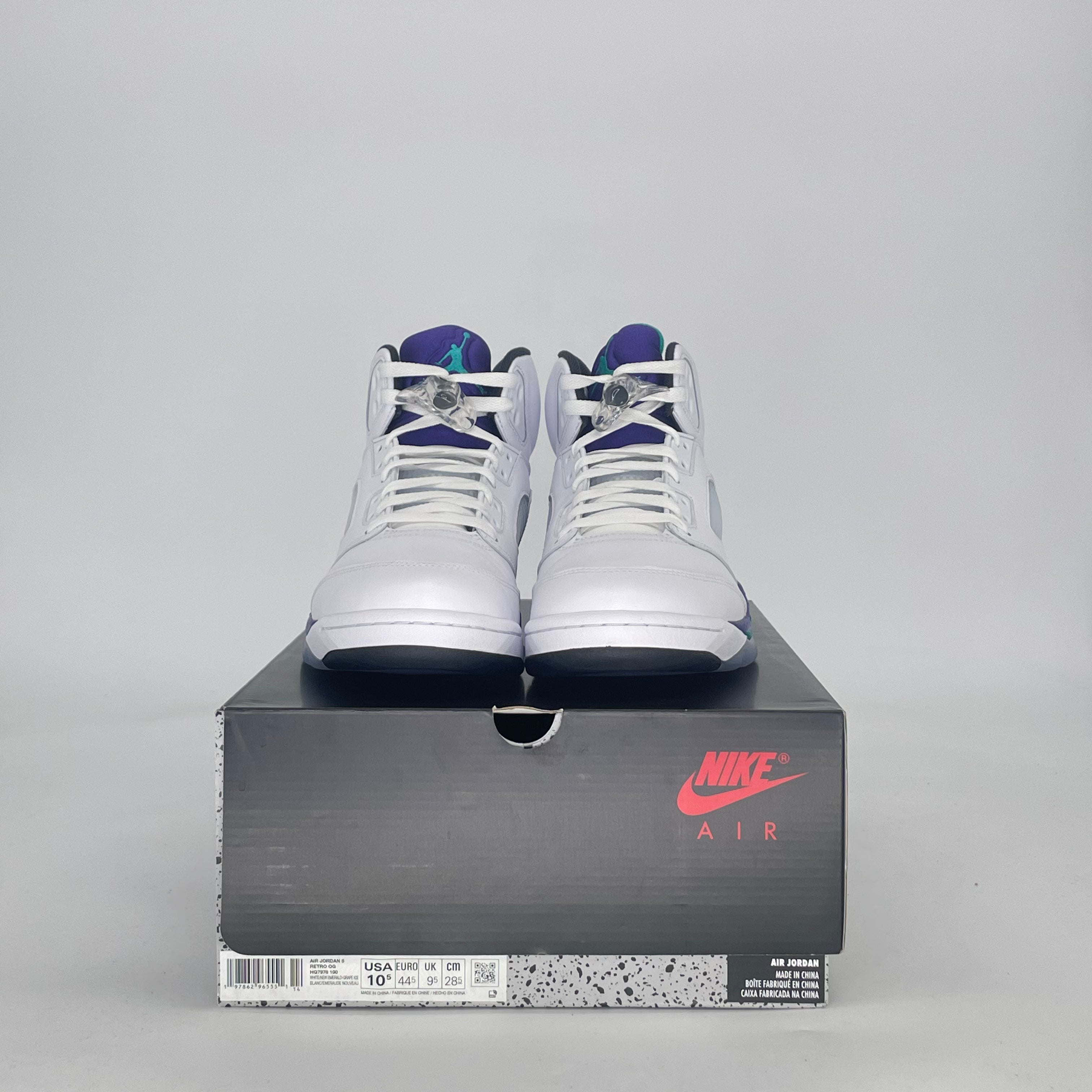 AIR JORDAN 5 GRAPE HQ7978-100 SIZE 10.5/12W