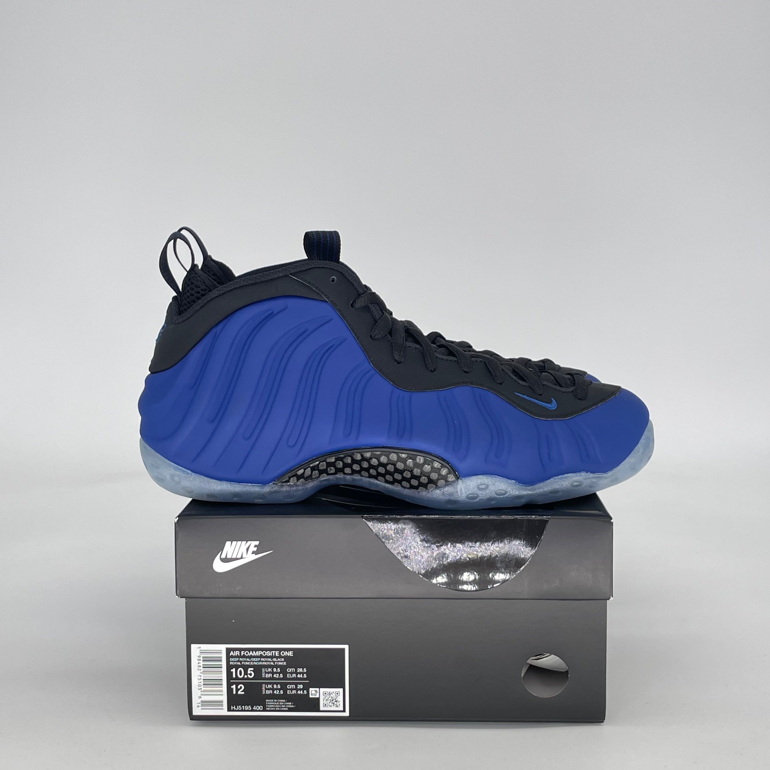 NIKE AIR FOAMPOSITE ONE DEEP ROYAL HJ5195-400 SIZE 10.5/12W