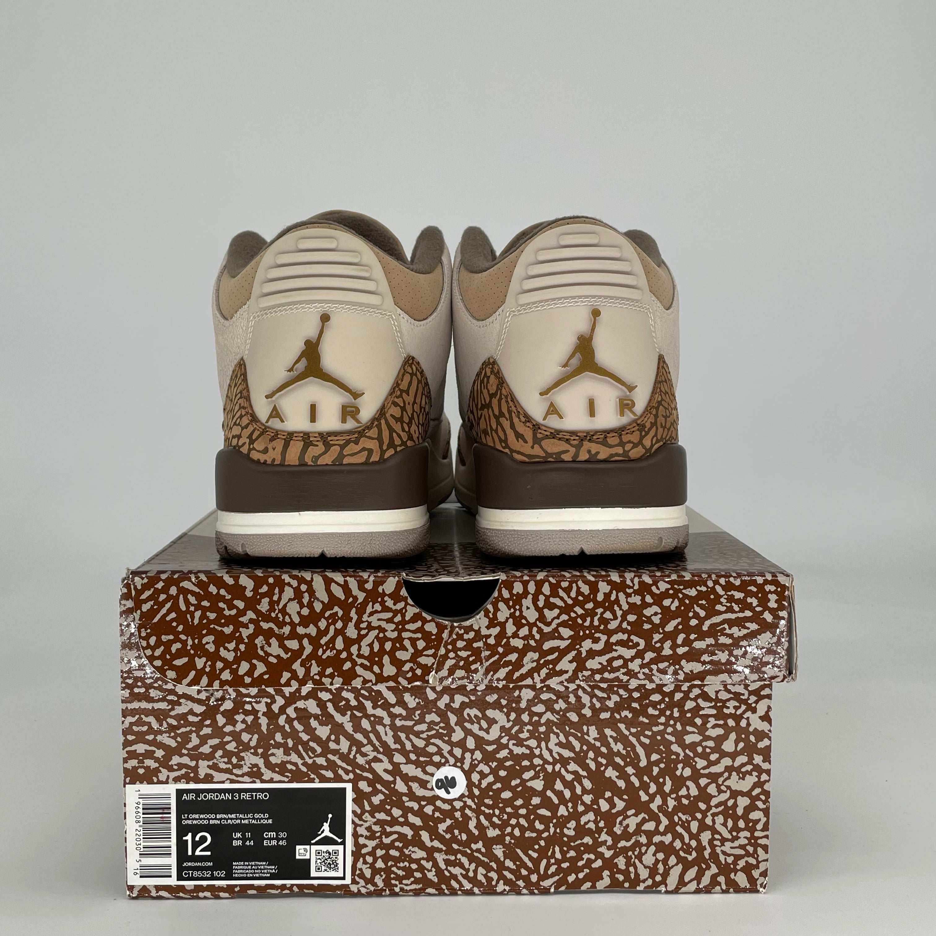 AIR JORDAN 3 PALOMINO CT8532-102 SIZE 12/13.5W