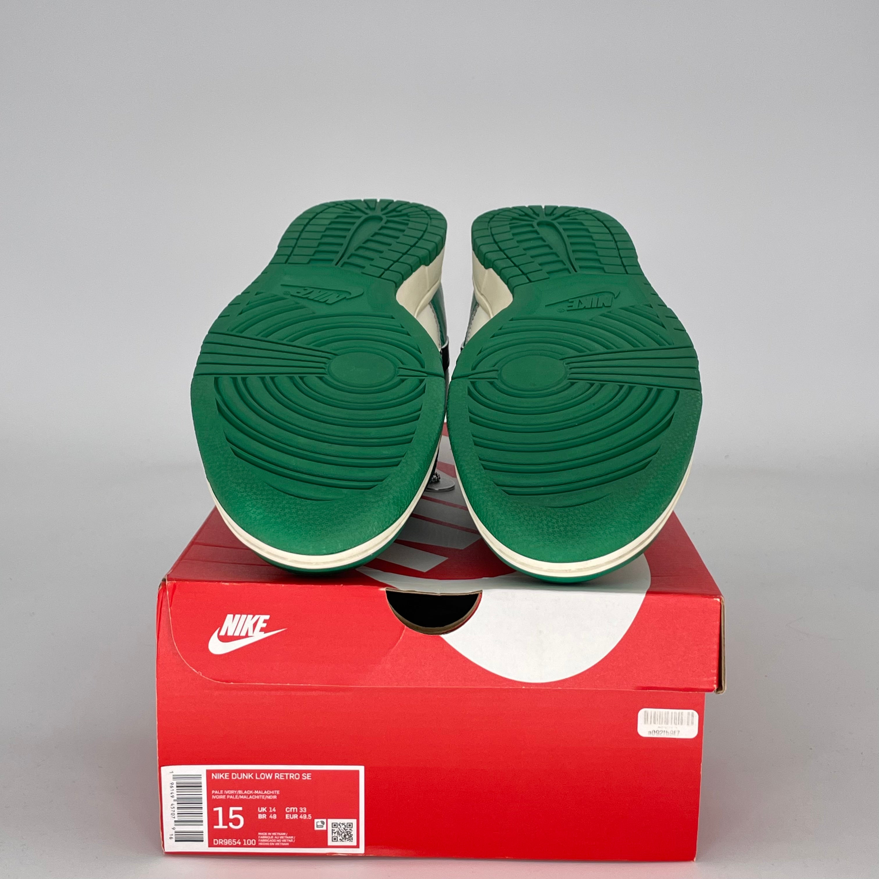 NIKE DUNK LOW LOTTERY PACK MALACHITE GREEN DR9654-100 SIZE 15/16.5W