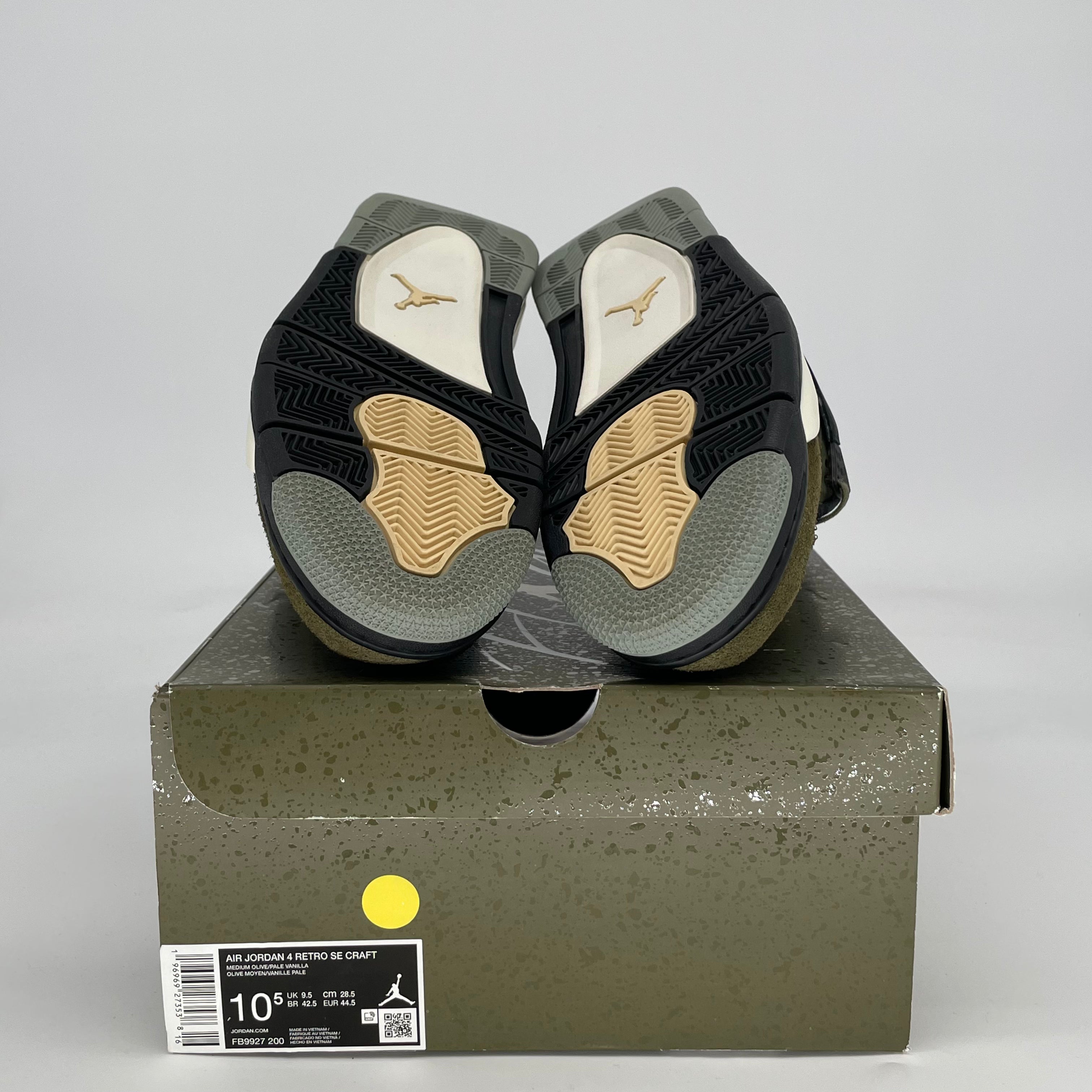 AIR JORDAN 4 CRAFT MEDIUM OLIVE FB9927-200 SIZE 10.5/12W