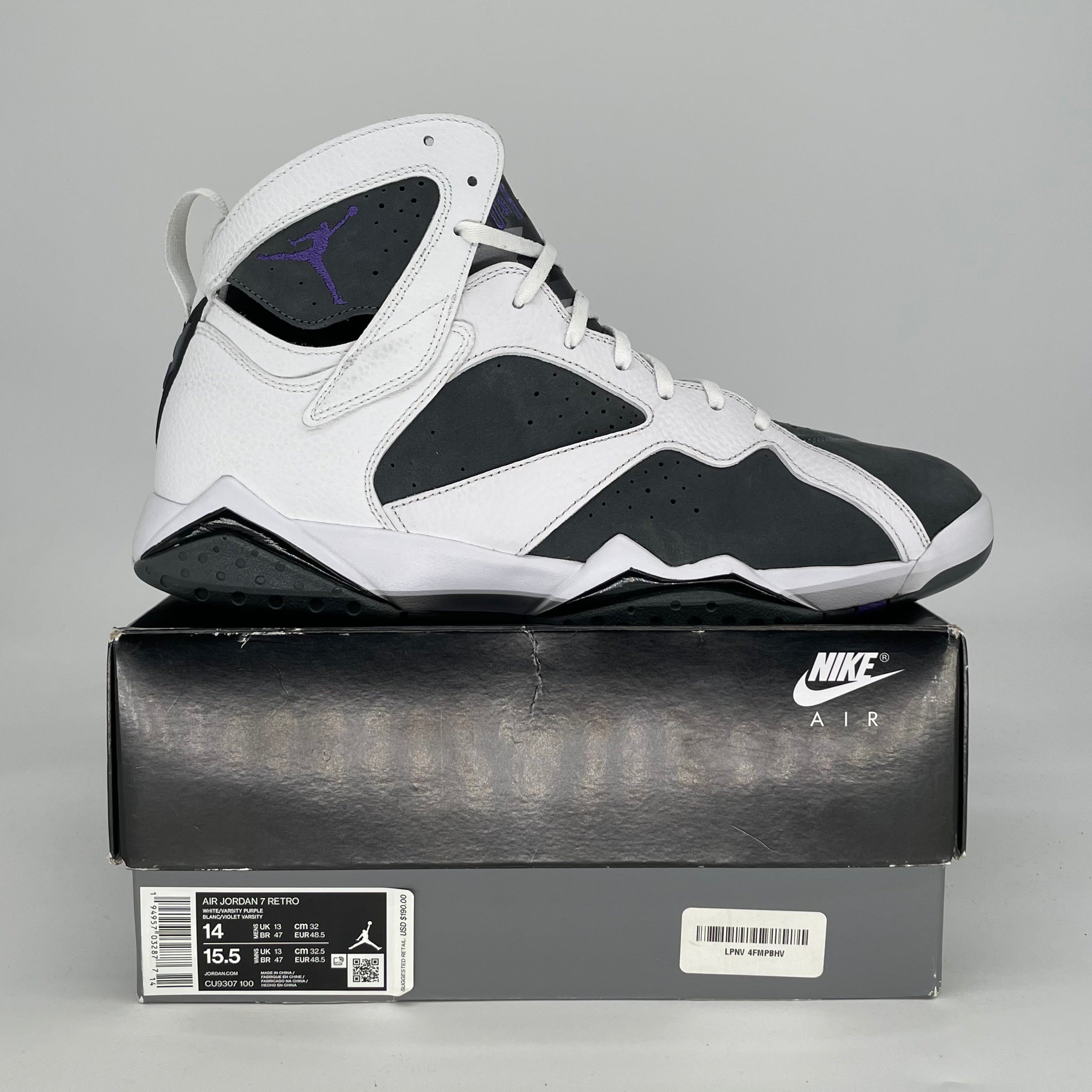 AIR JORDAN 7 FLINT CU9307-100 SIZE 14/15.5W