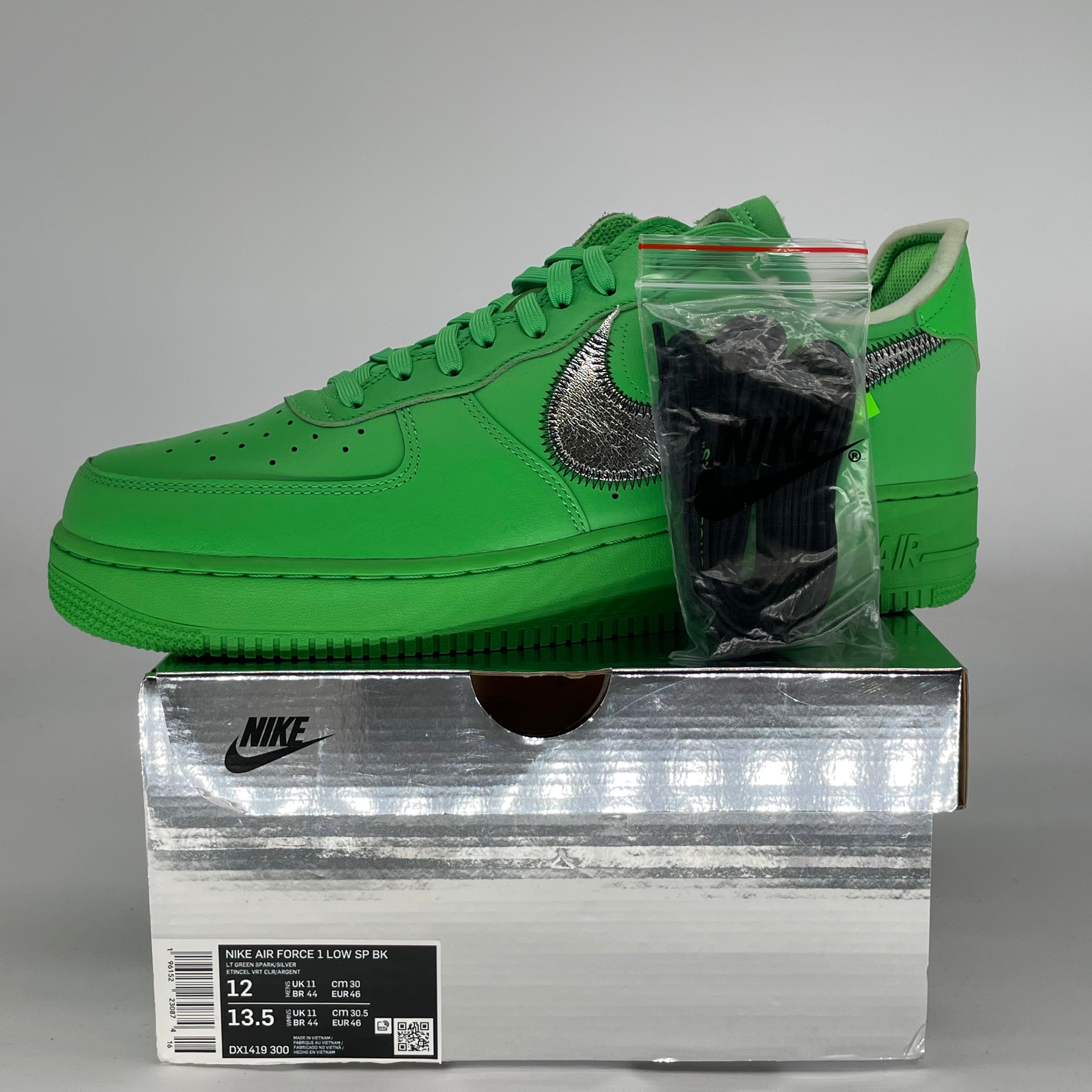 OFF WHITE X NIKE AIR FORCE 1 LOW BROOKLYN DX1419-300 SIZE 12/13.5W