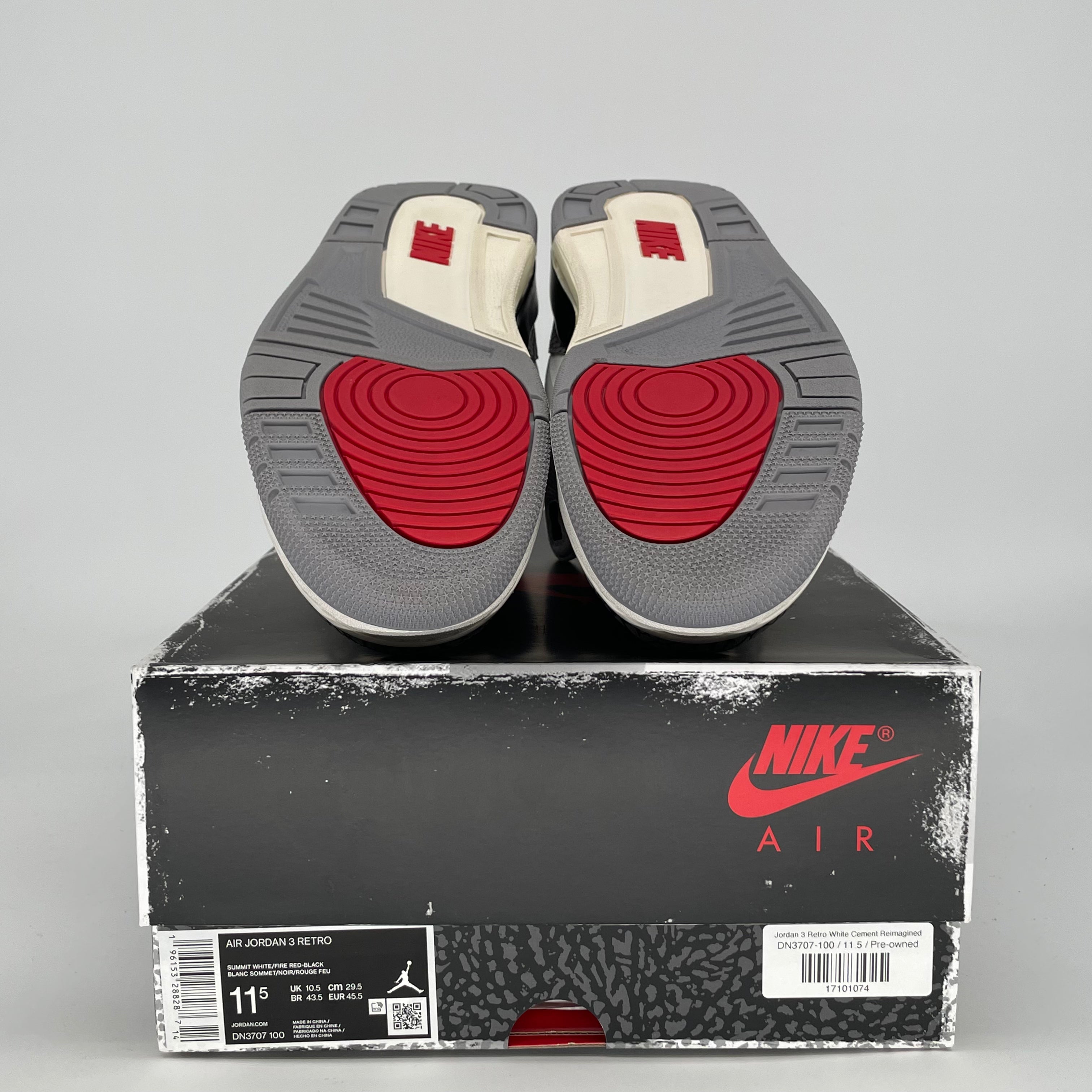 AIR JORDAN 3 WHITE CEMENT REIMAGINED DN3707-100 SIZE 11.5/13W