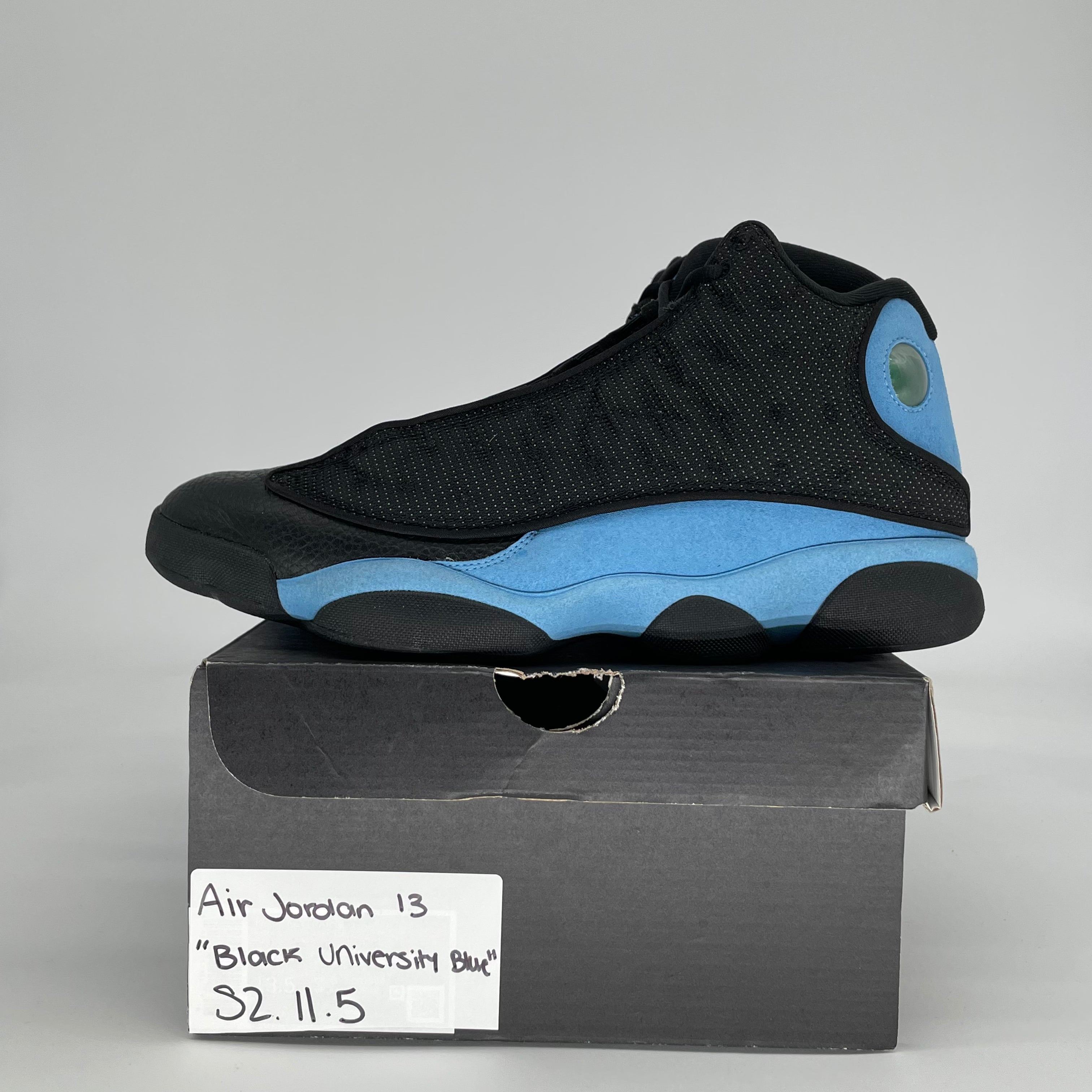 AIR JORDAN 13 BLACK UNIVERSITY BLUE DJ5982-041 SIZE 11.5/13W