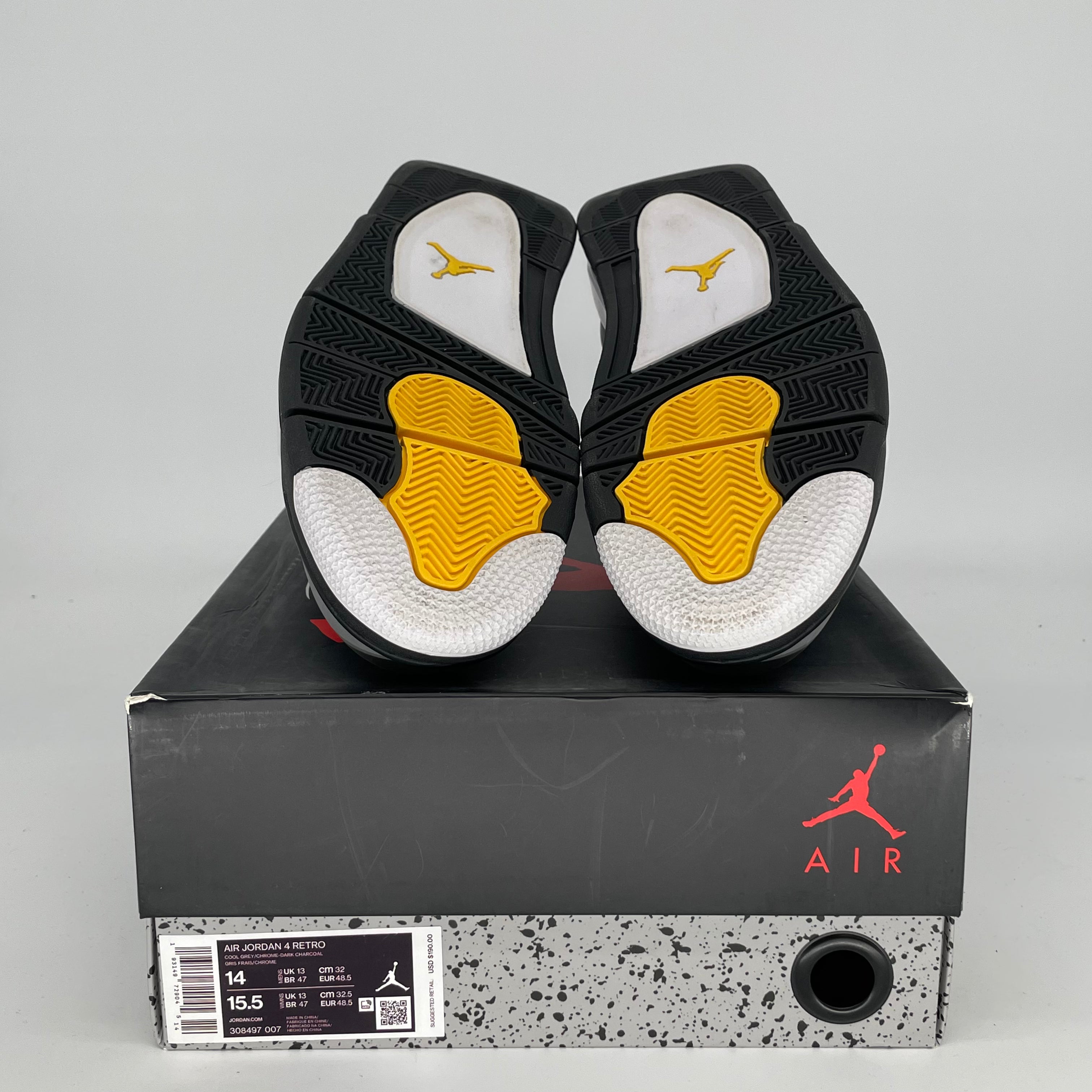 AIR JORDAN 4 COOL GREY SIZE 14/15.5W 308497-007