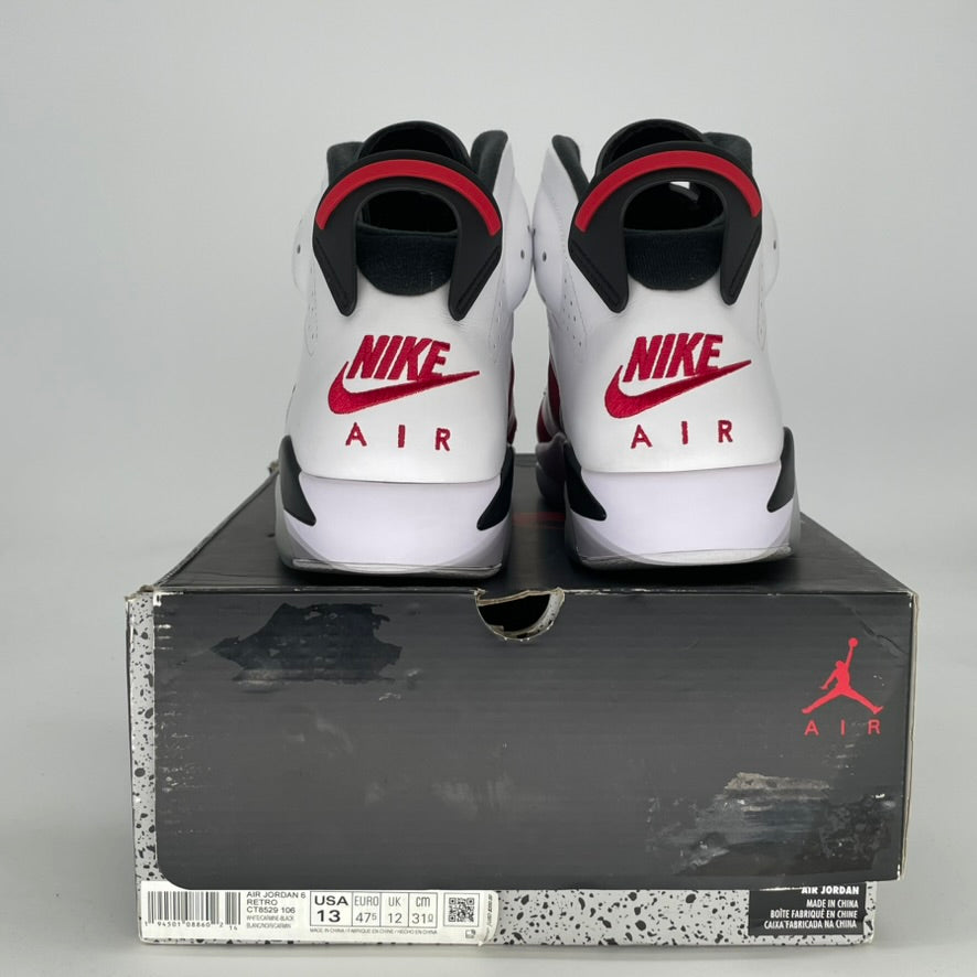 AIR JORDAN 6 CARMINE CT8529-106 SIZE 13/14.5W