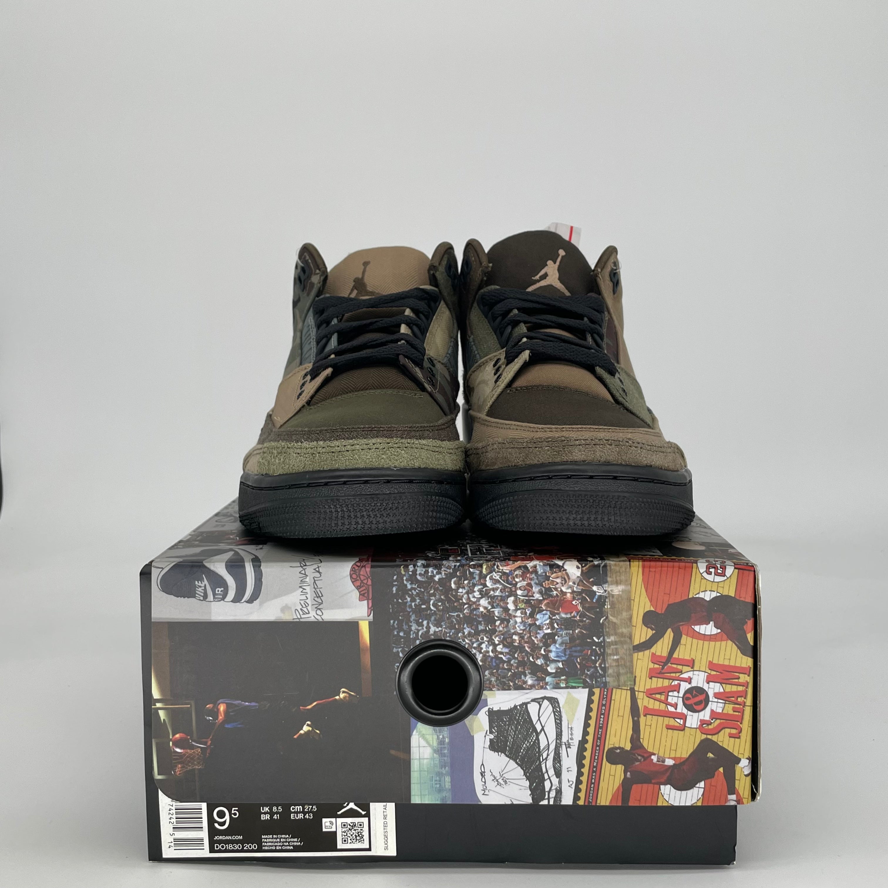 AIR JORDAN 3 PATCHWORK CAMO DO1830-200 SIZE 9.5/11W