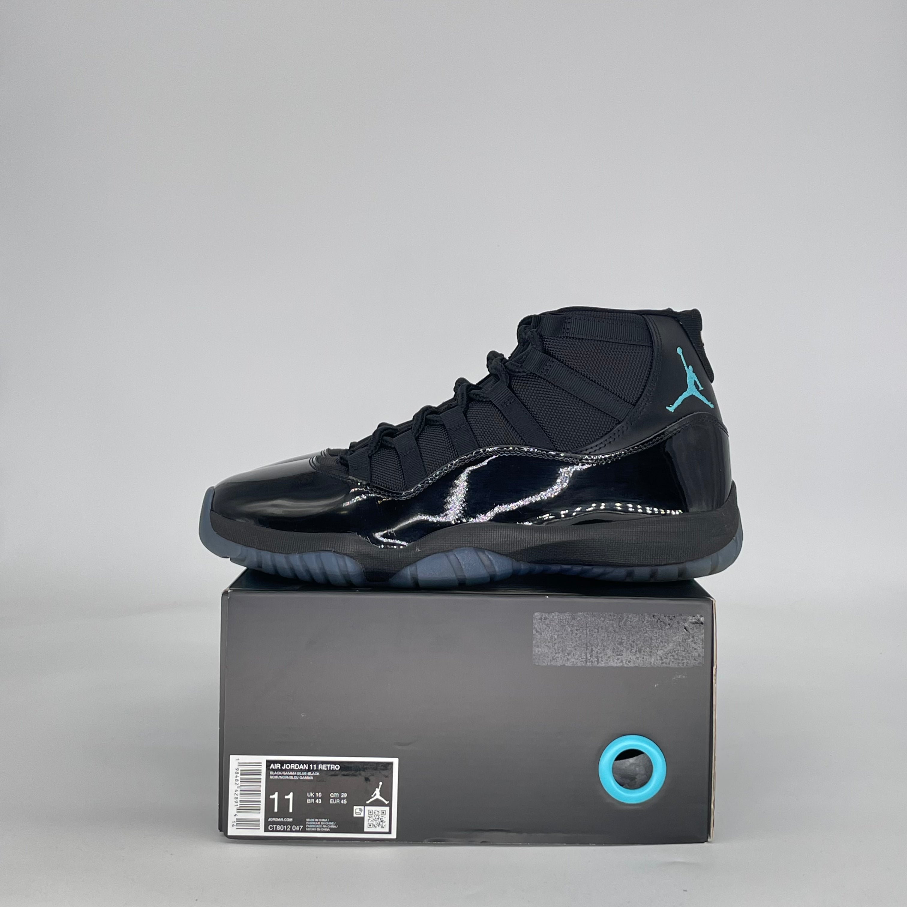 AIR JORDAN 11 GAMMA BLUE CT8012-047 SIZE 11/12.5W