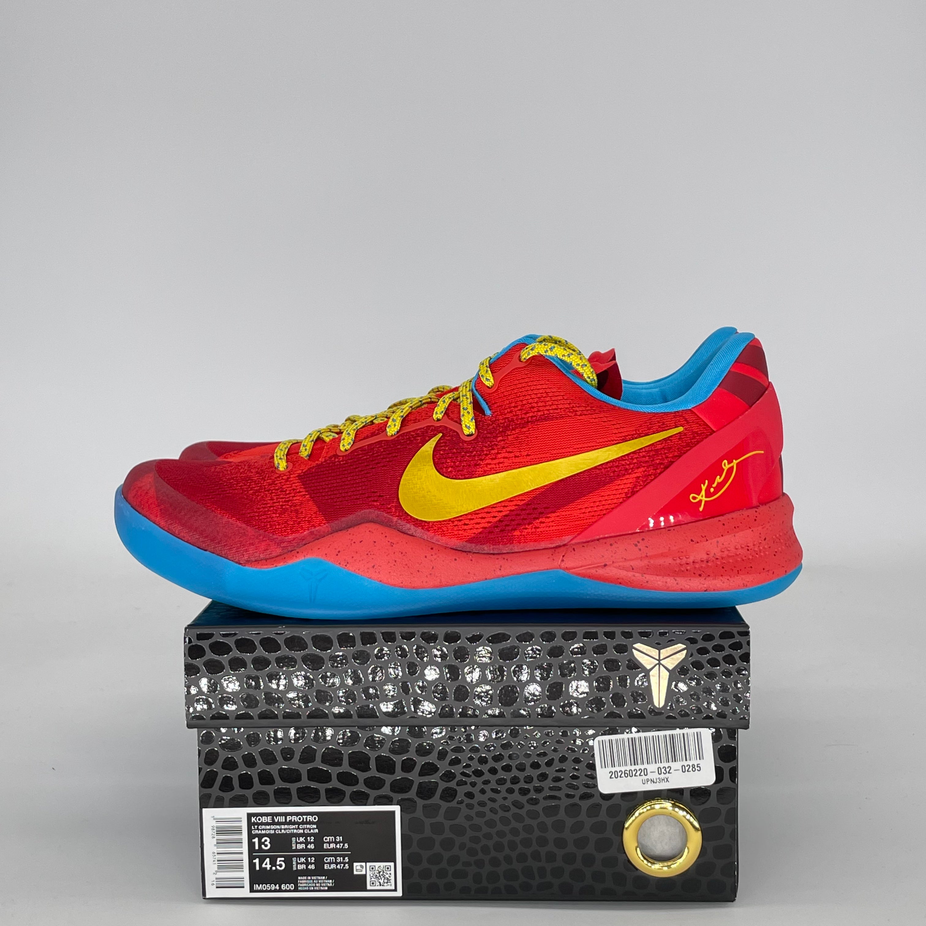 NIKE KOBE 8 PROTRO YEAR OF THE HORSE IM0594-600 SIZE 12/13.5W