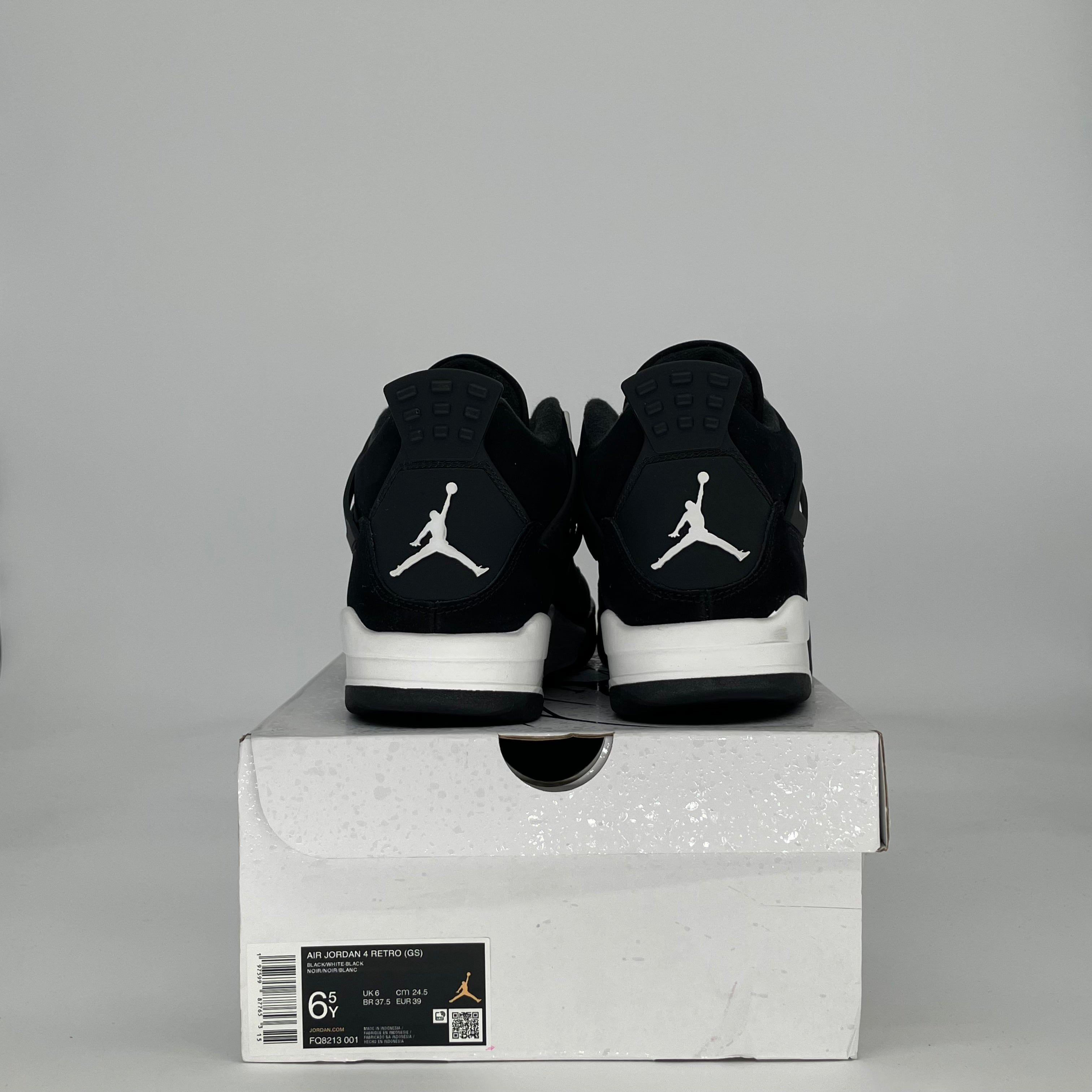 AIR JORDAN 4 WHITE THUNDER FQ8213-001 SIZE 6.5/8W