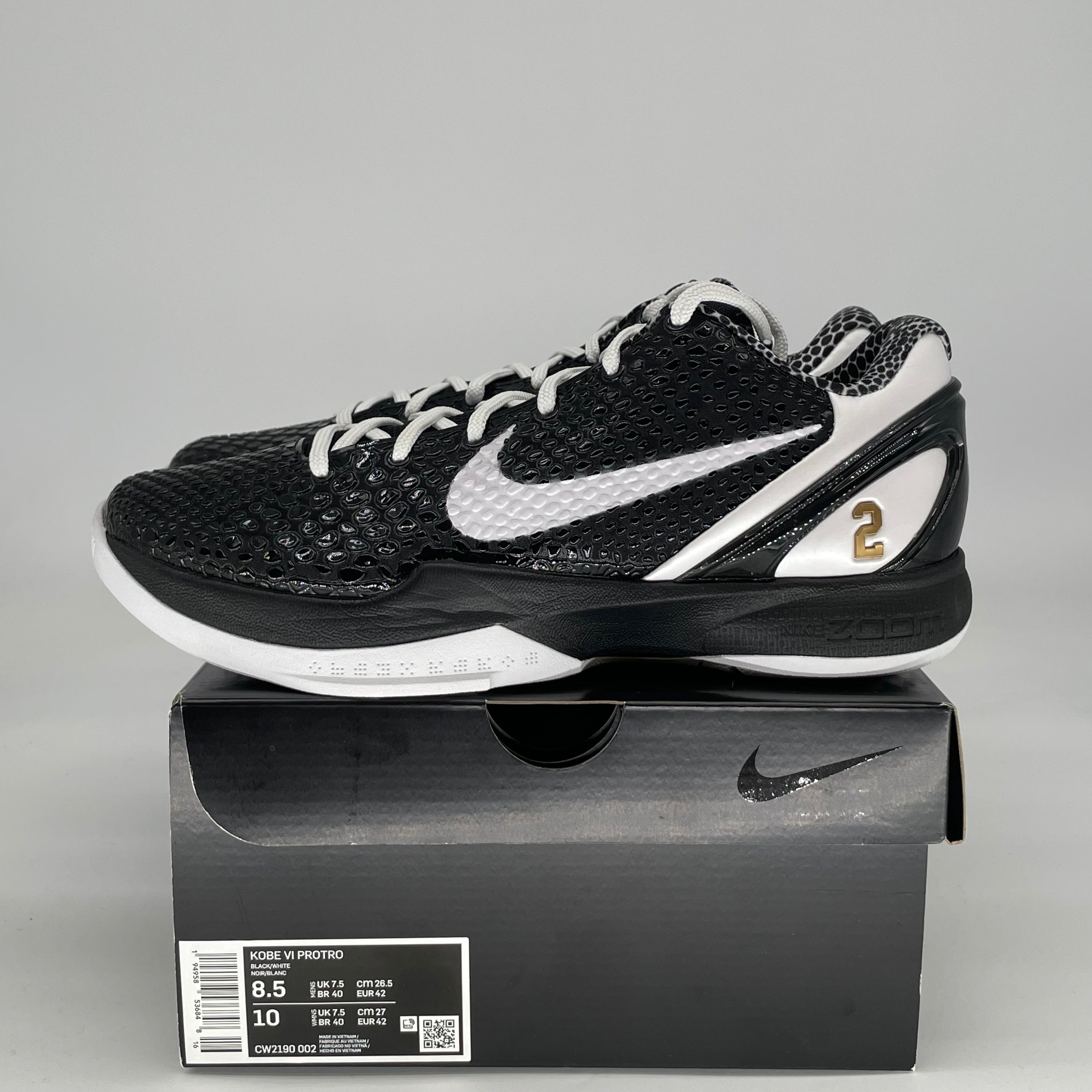NIKE KOBE 6 PROTRO MAMBACITA SWEET 16 CW2190-002 SIZE 8.5/10W