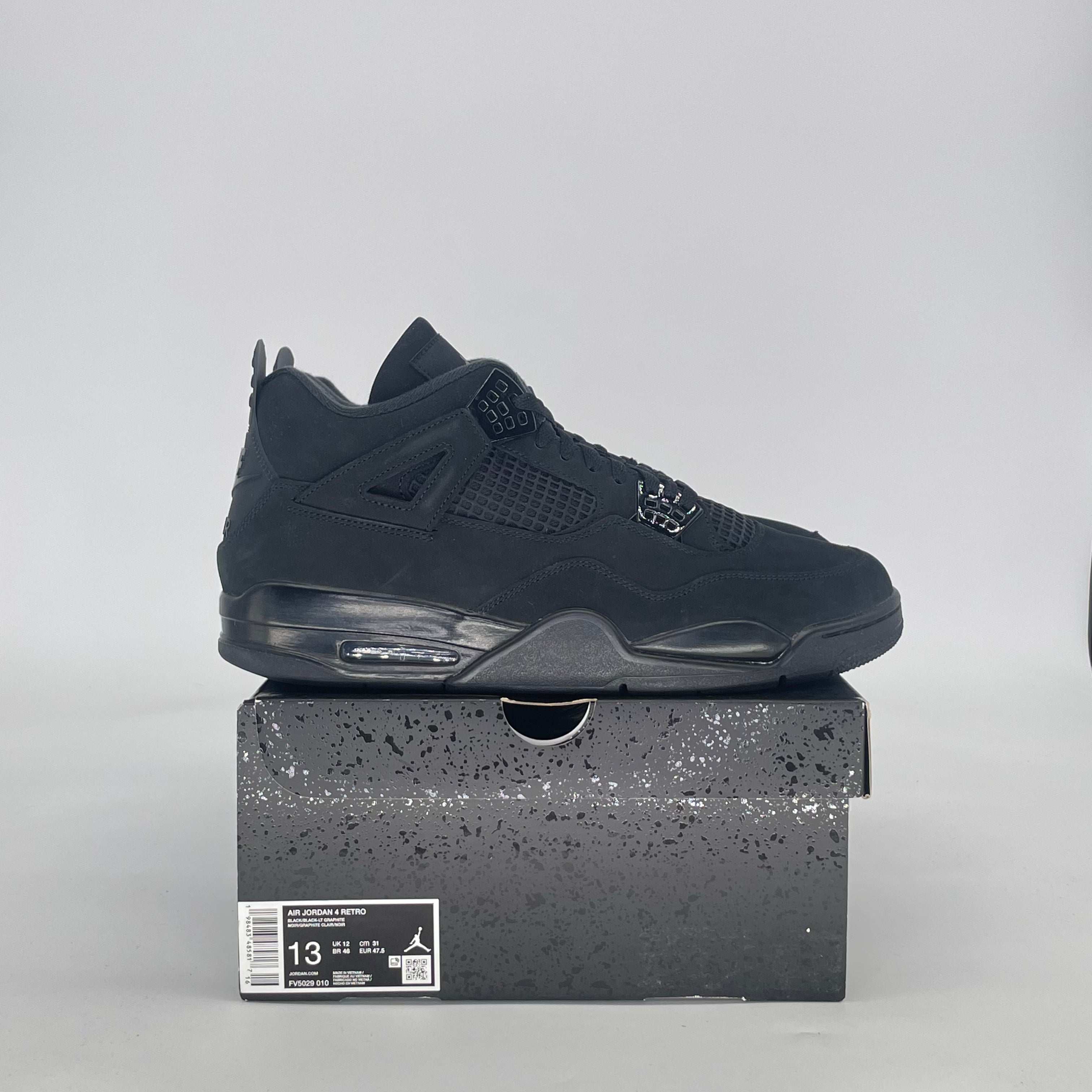 AIR JORDAN 4 BLACK CAT FV5029-010 SIZE 13/14.5W