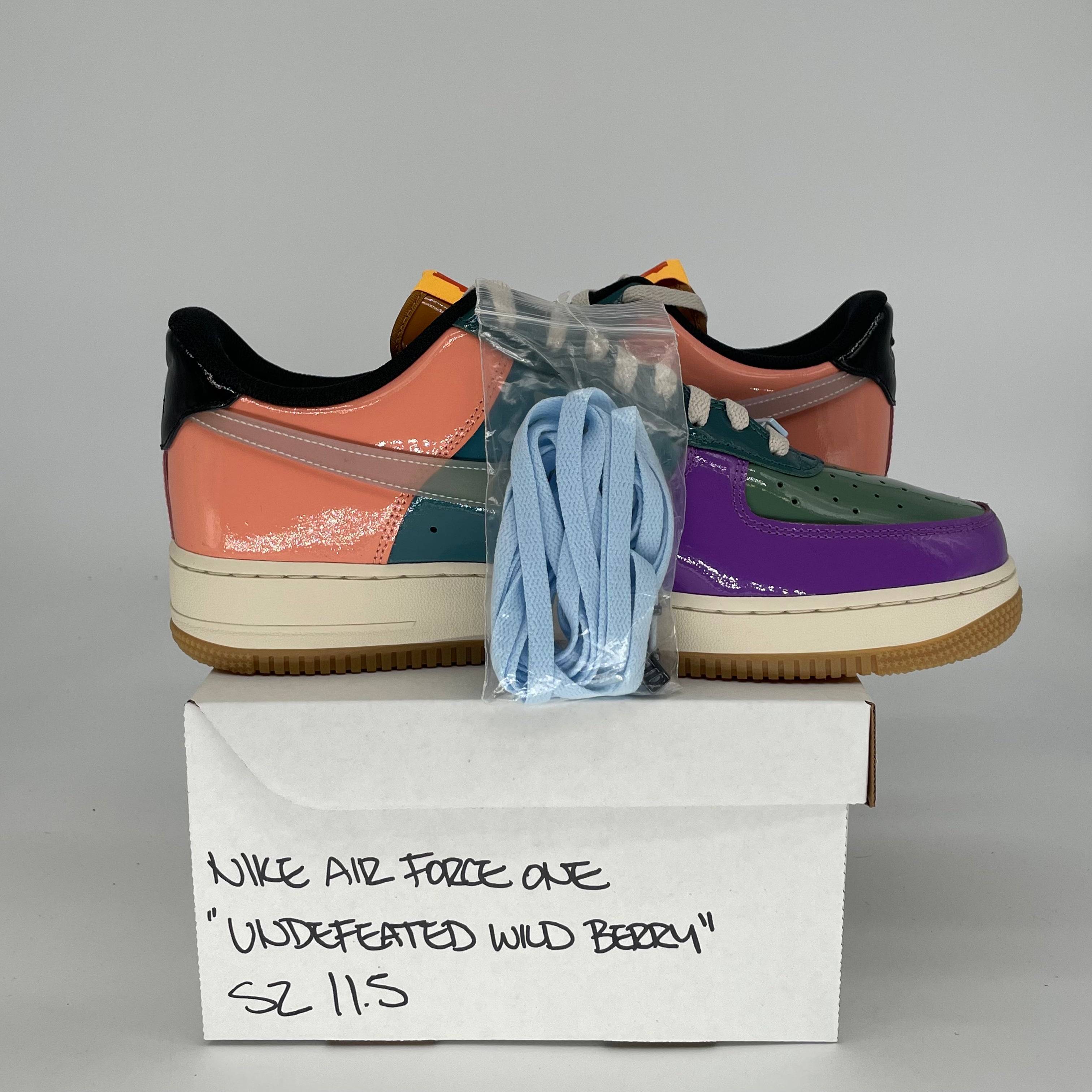 NIKE AIR FORCE 1 LOW UNDEFEATED MULTI-PATENT WILD BERRY DV5255-500 SIZE 11.5/13W