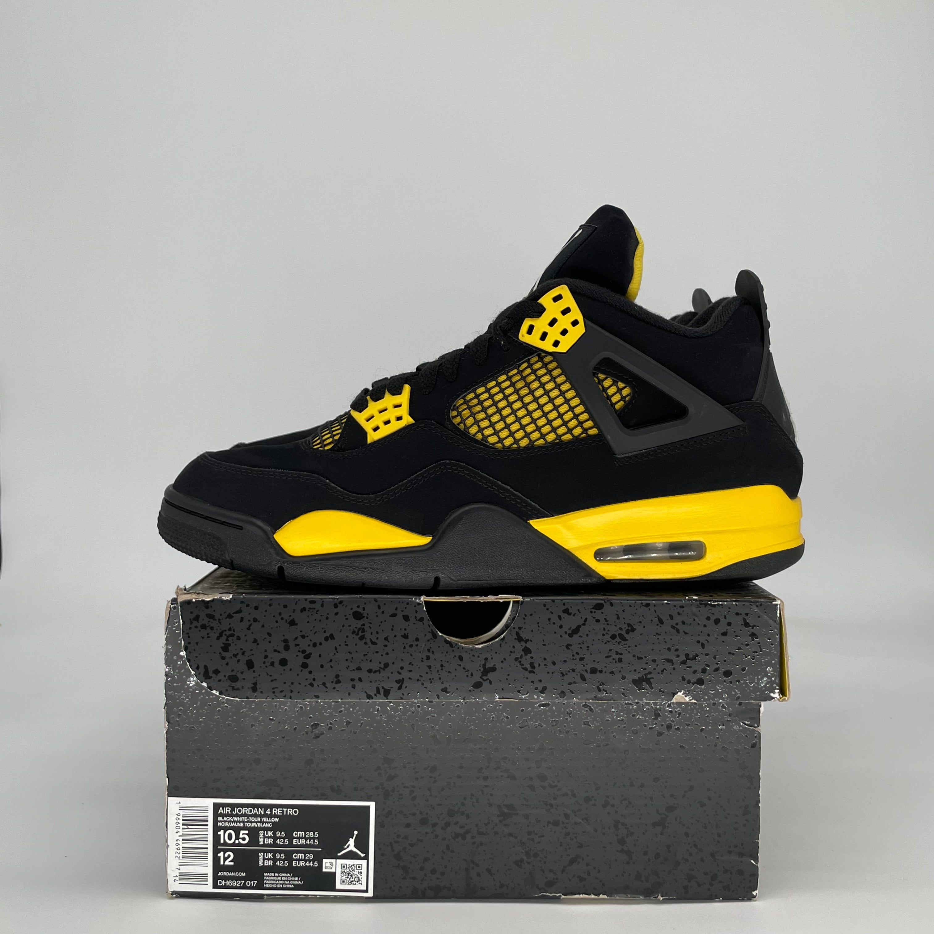 AIR JORDAN 4 THUNDER DH6927-017 SIZE 10.5/12W