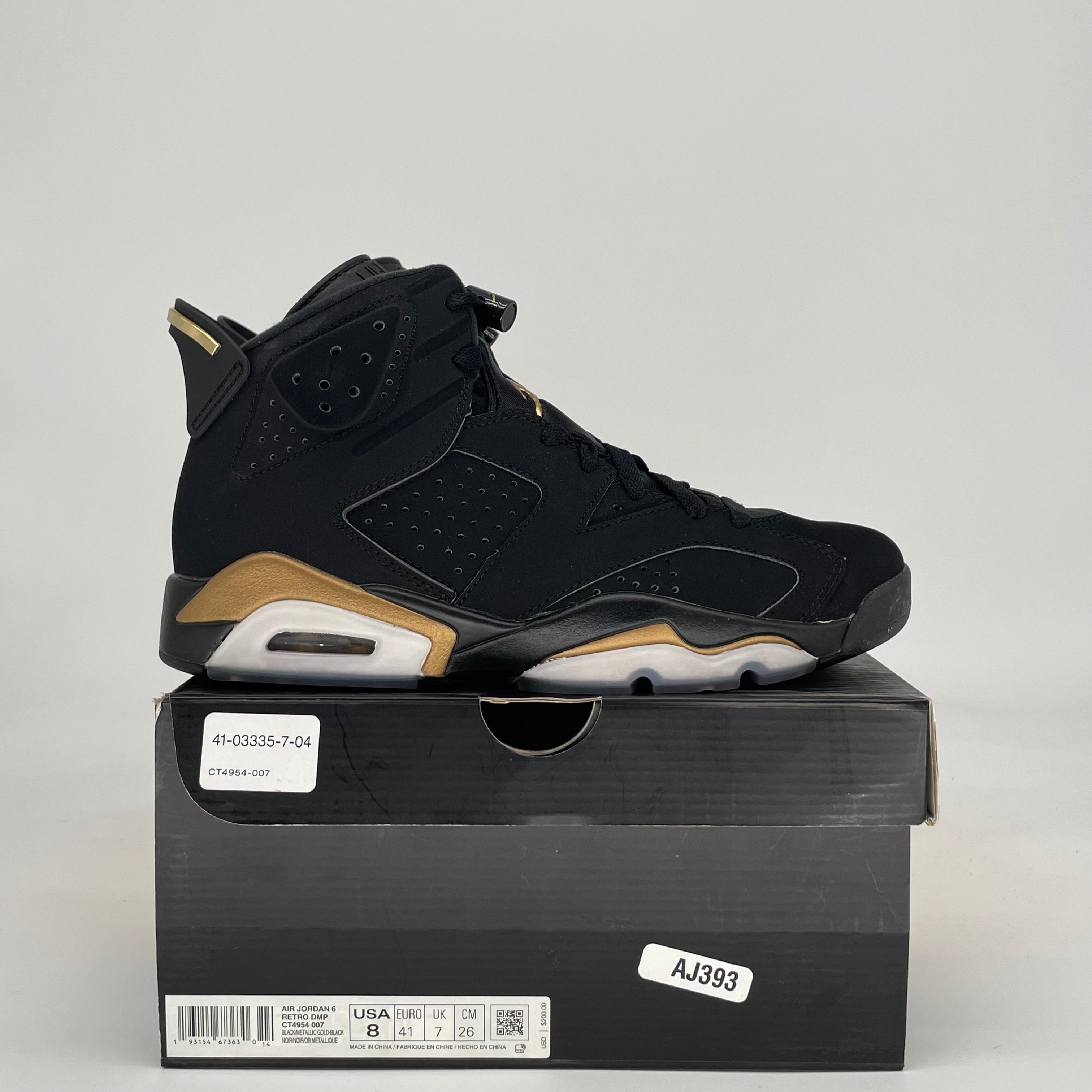 AIR JORDAN 6 DMP CT4954-007 SIZE 8/9.5W