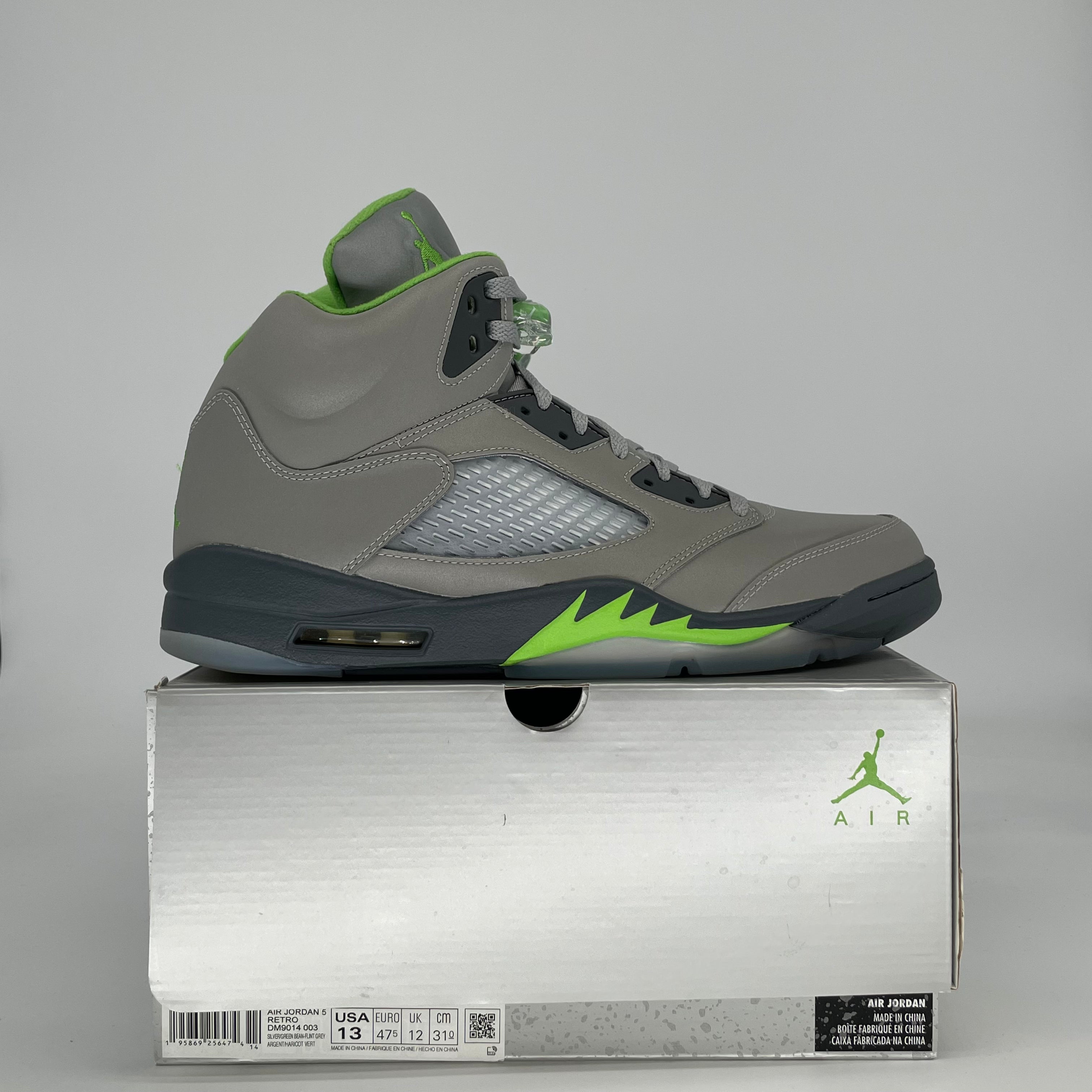 AIR JORDAN 5 GREEN BEAN DM9014-003 SIZE 13/14.5W