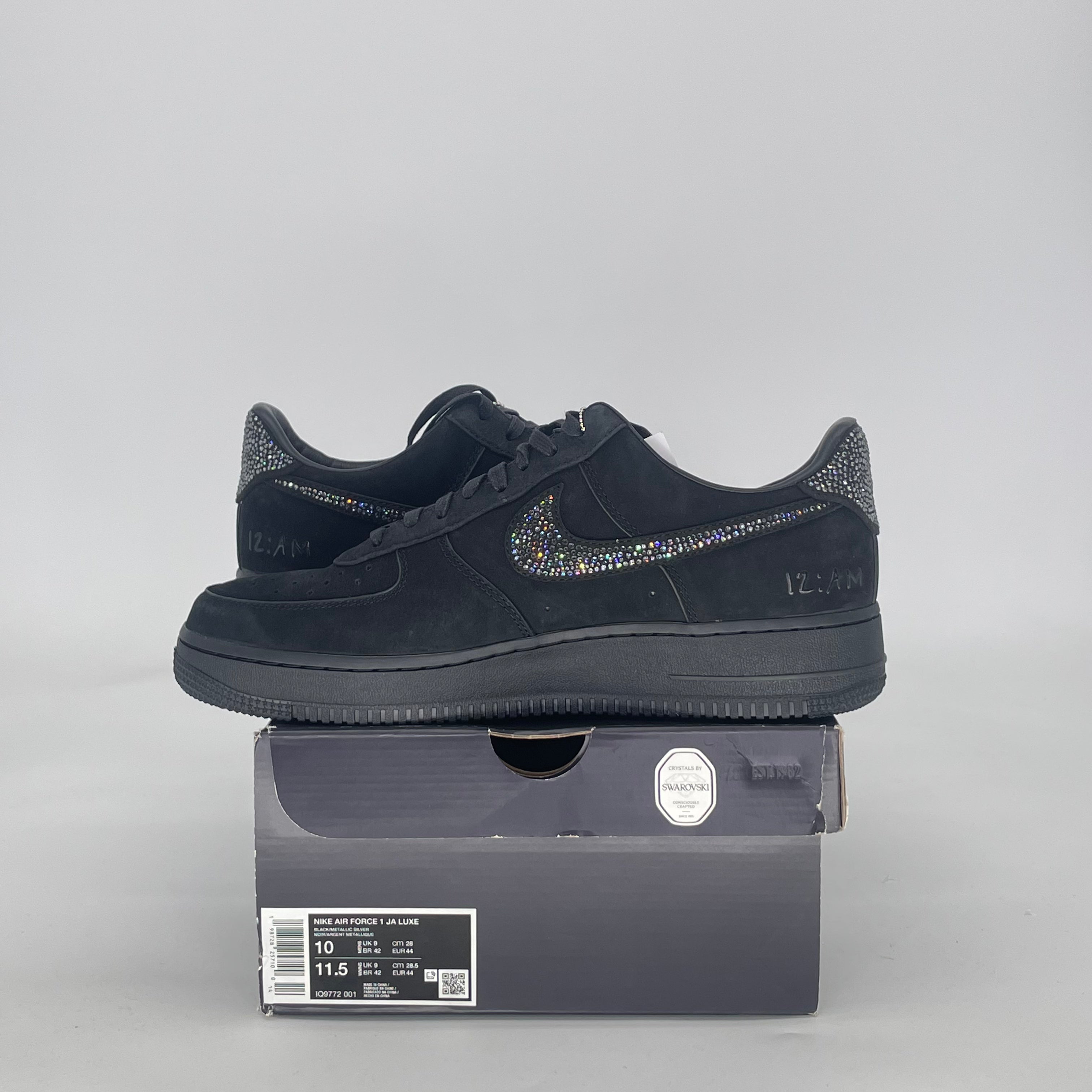 NIKE AIR FORCE 1 LOW JA MORANT SWAROVSKI IQ9772-001 SIZE 10/11.5W