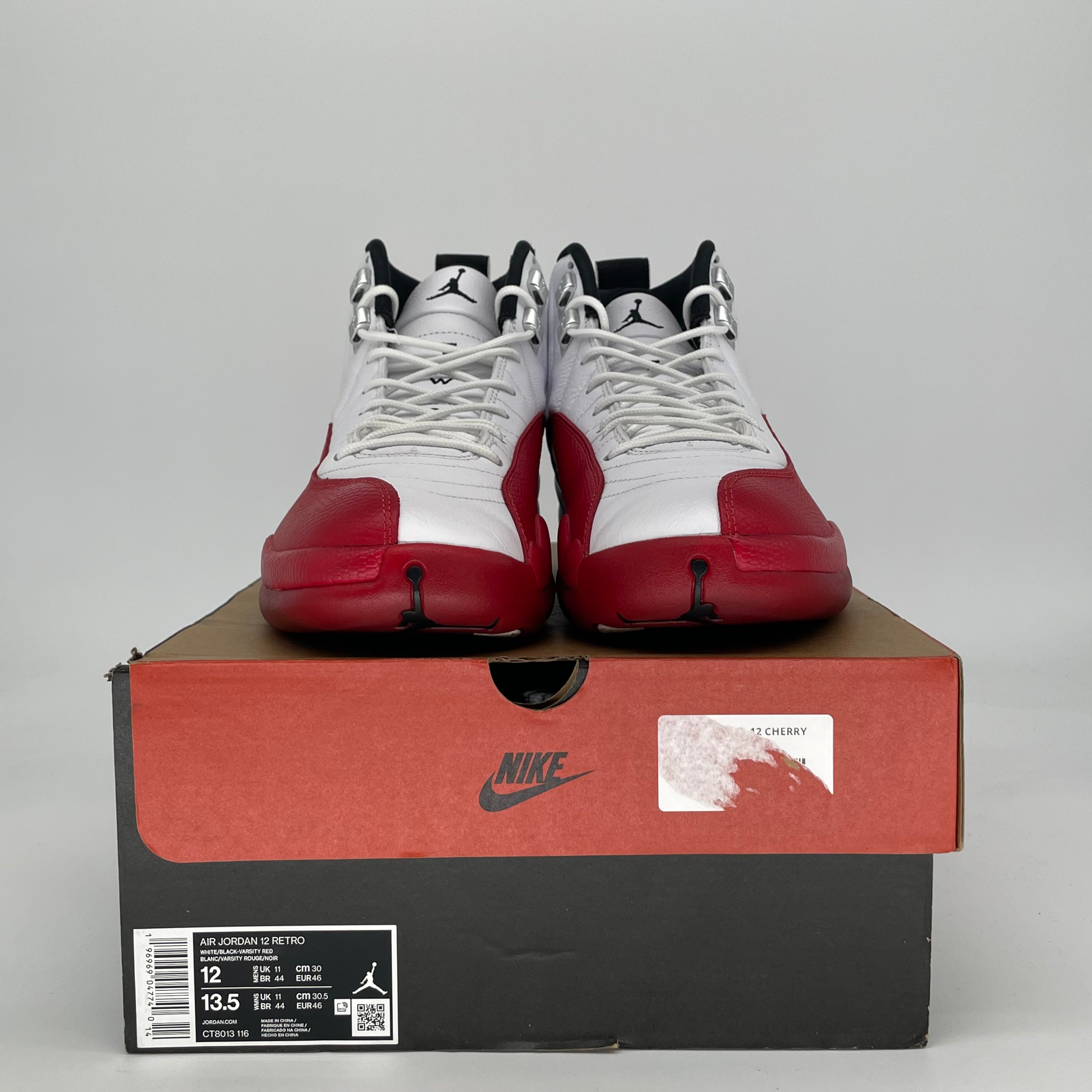 AIR JORDAN 12 CHERRY CT8013-116 SIZE 12/13.5W