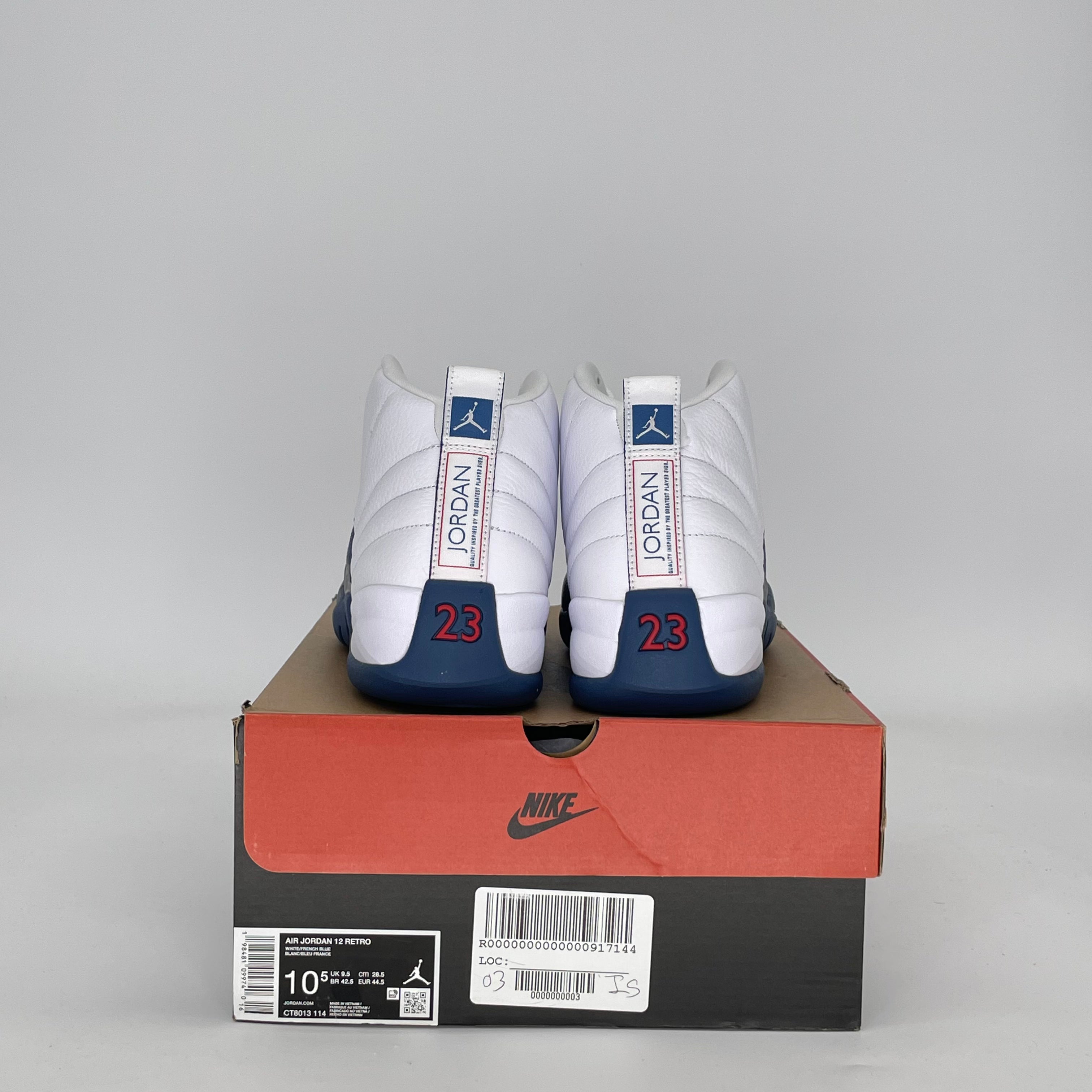 AIR JORDAN 12 FRENCH BLUE CT8013-114 SIZE 10.5/12W