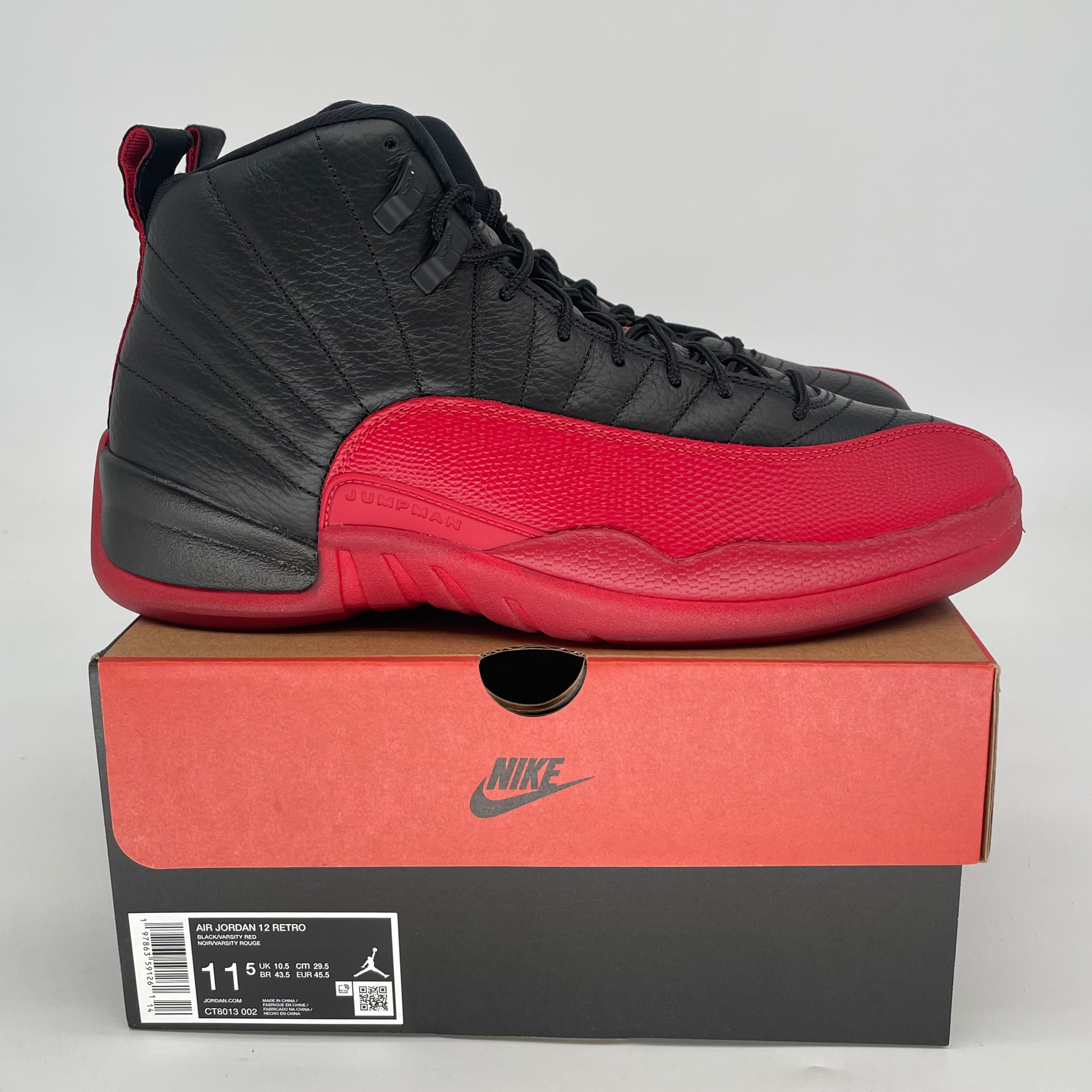 AIR JORDAN 12 FLU GAME CT8013-002 SIZE 11.5/13W