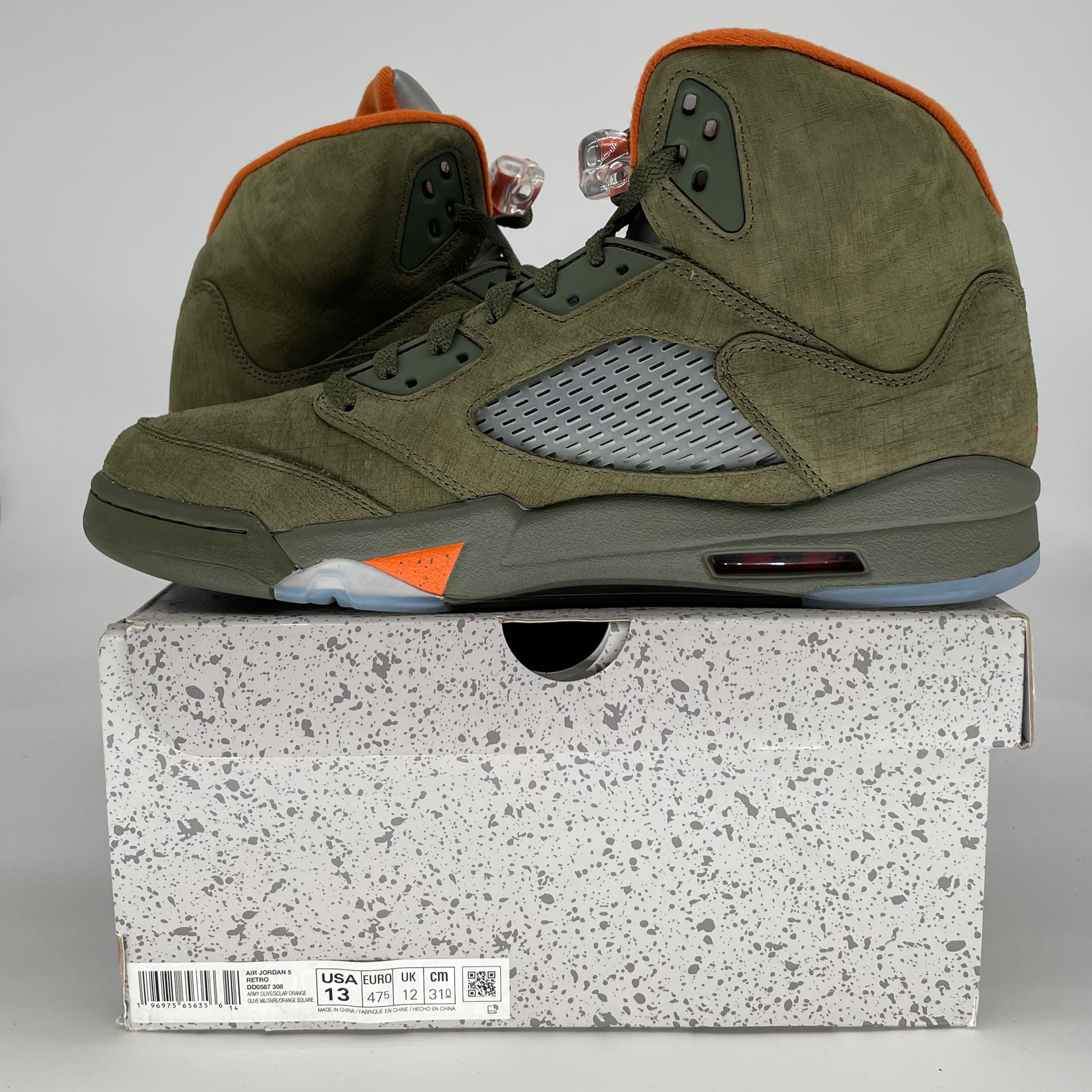 AIR JORDAN 5 OLIVE DD0587-308 SIZE 13/14.5W