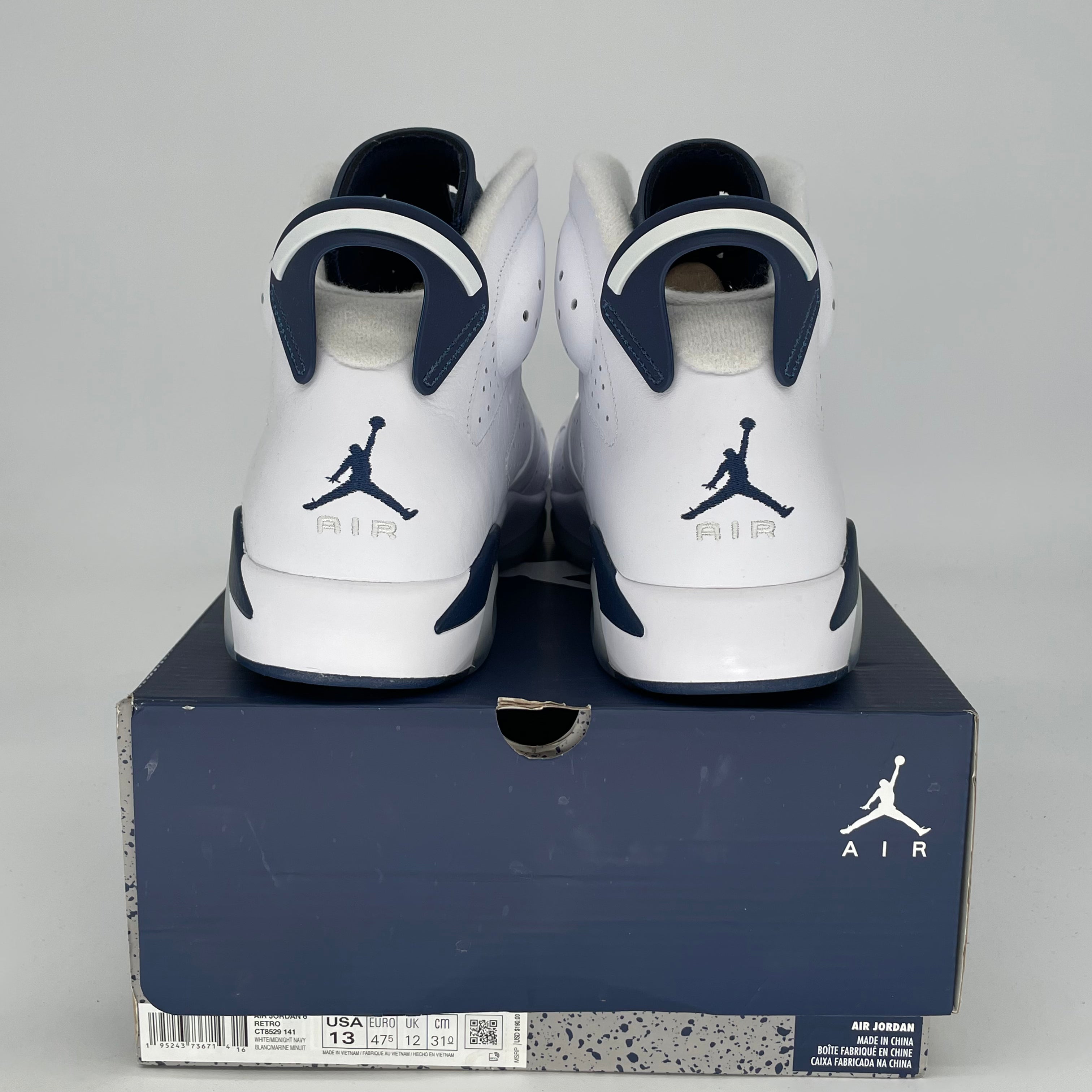 AIR JORDAN 6 MIDNIGHT NAVY SIZE 13/14.5W CT8529-141