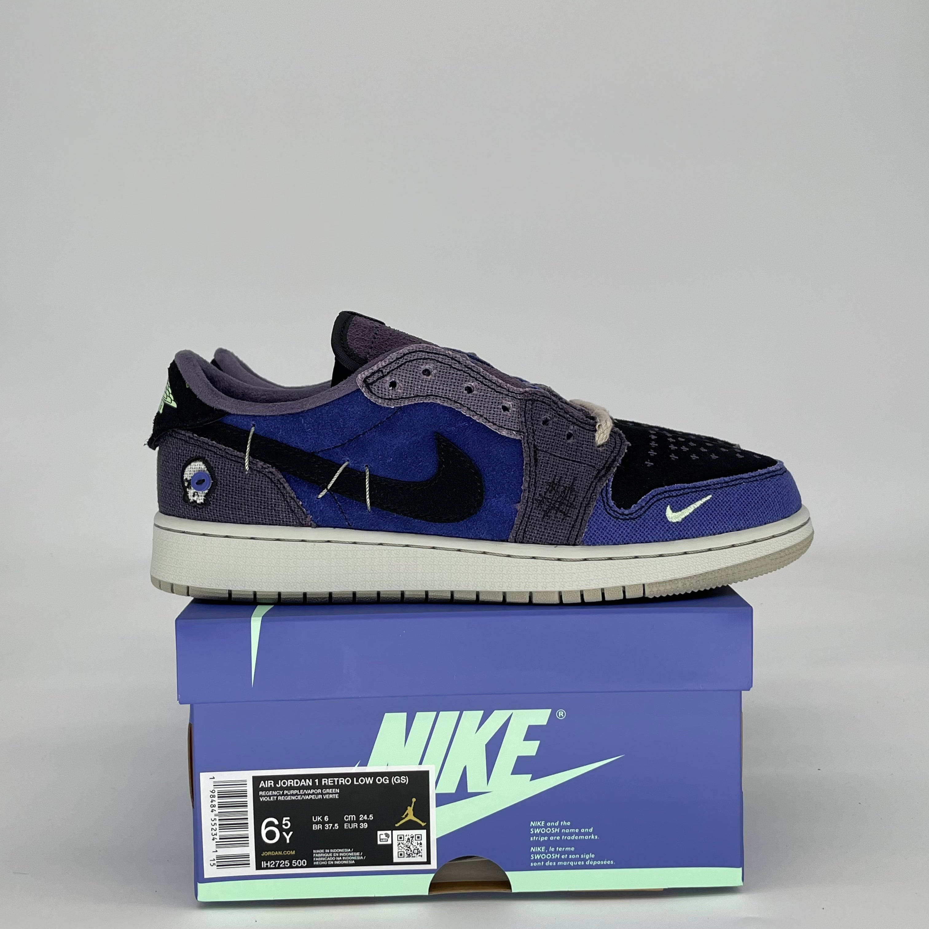 AIR JORDAN 1 LOW ZION WILLIAMSON VOODOO ALTERNATE IH2725-500 SIZE 6.5/8W