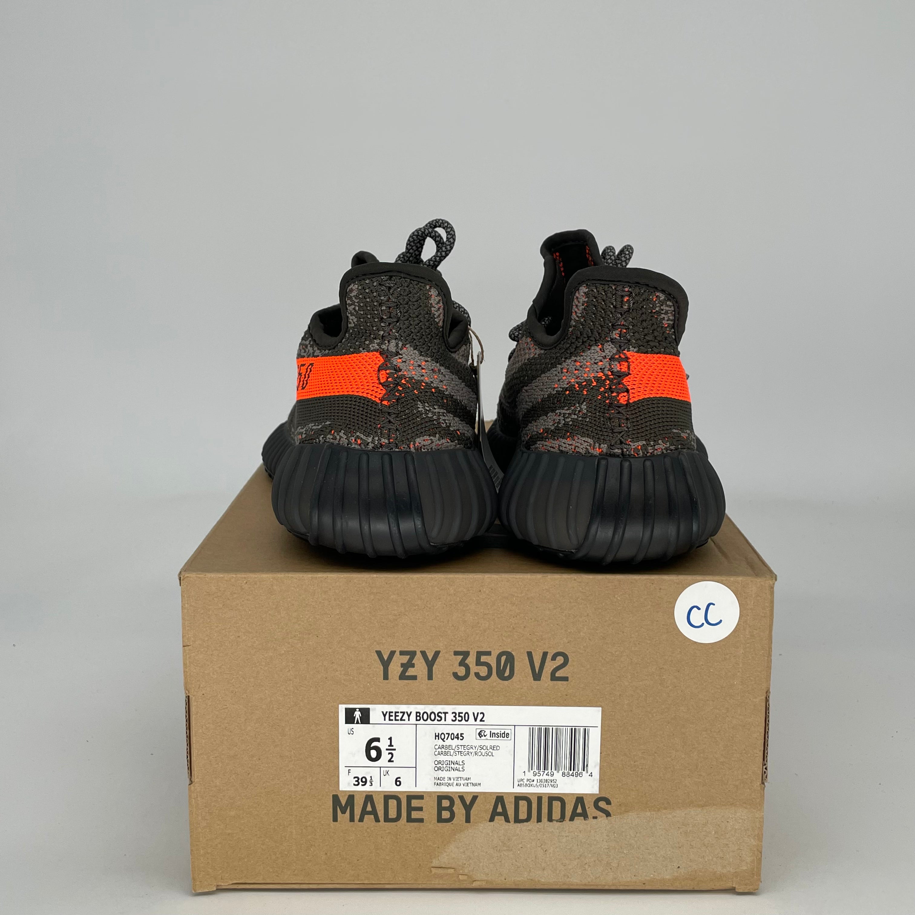 ADIDAS YEEZY 350 V2 CARBON BELUGA HQ7045 SIZE 6.5/8W