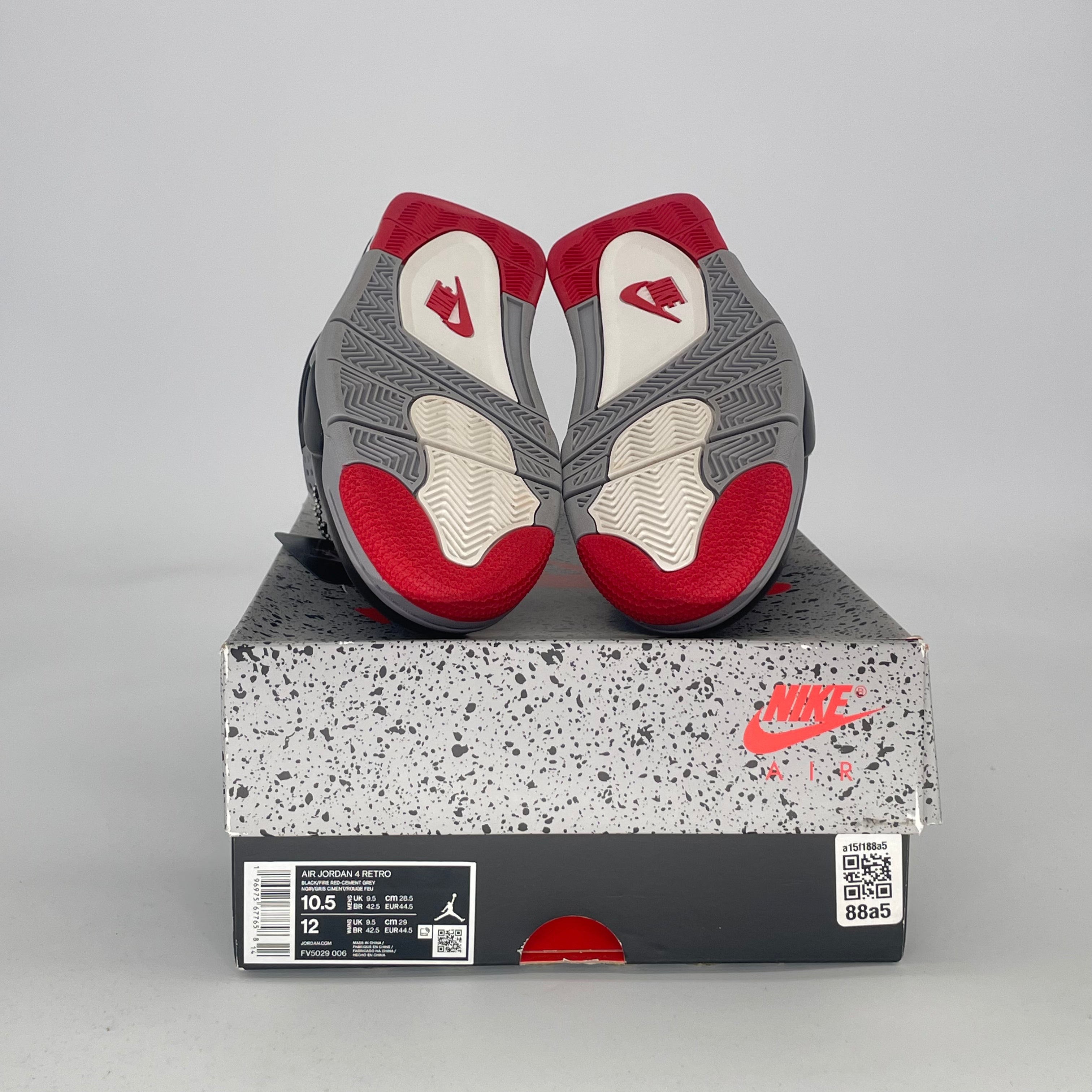 AIR JORDAN 4 BRED REIMAGINED FV5029-006 SIZE 10.5/12W