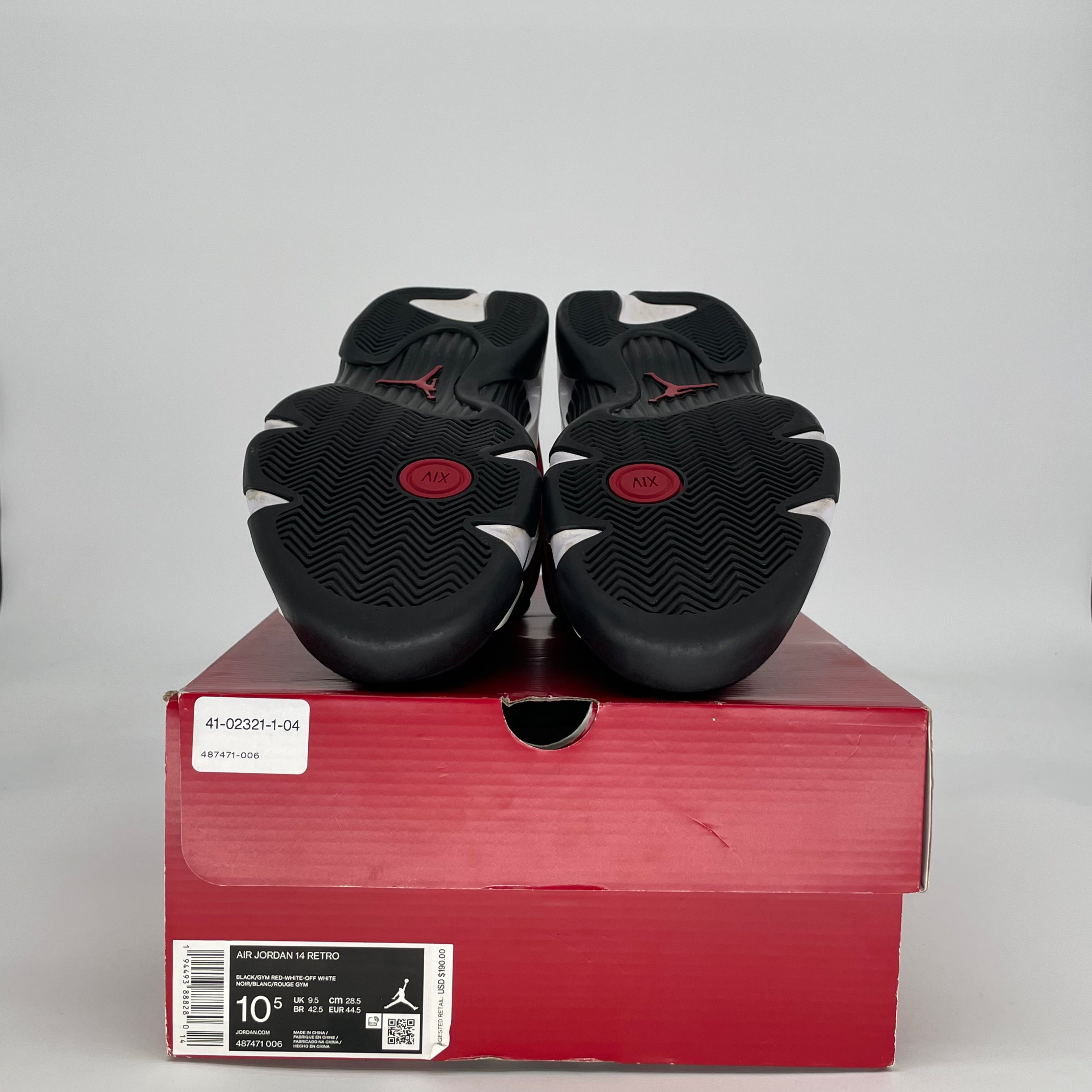 AIR JORDAN 14 GYM RED TORO 487471-006 SIZE 10.5/12W