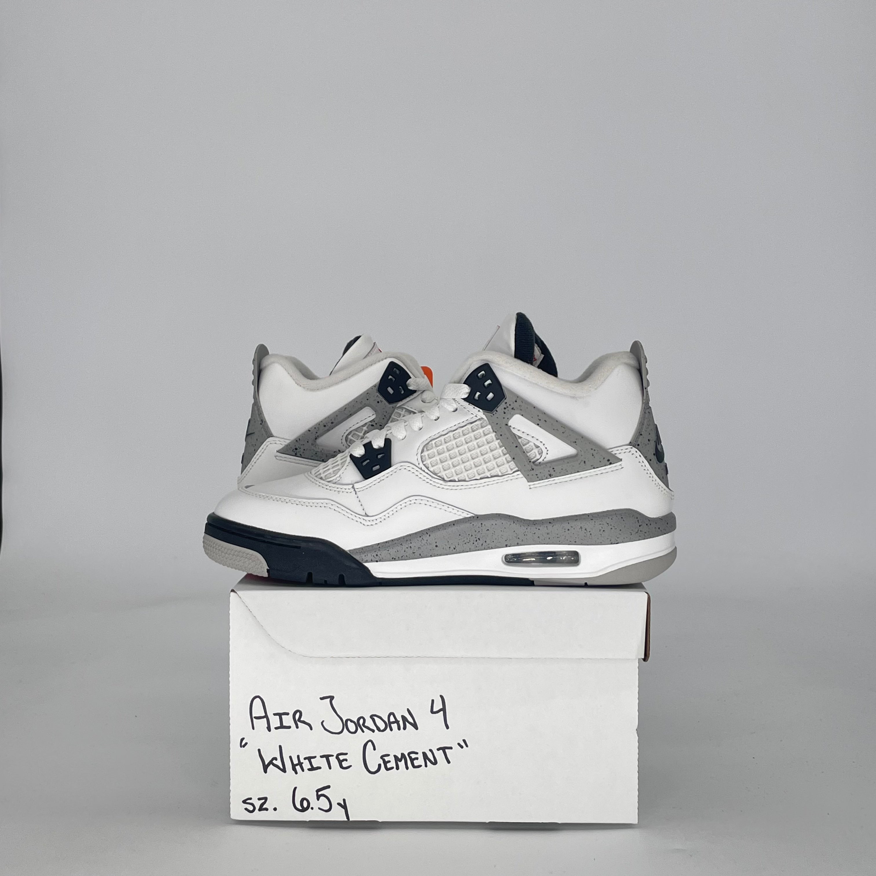 AIR JORDAN 4 WHITE CEMENT IB4171-100 SIZE 6.5/8W GS