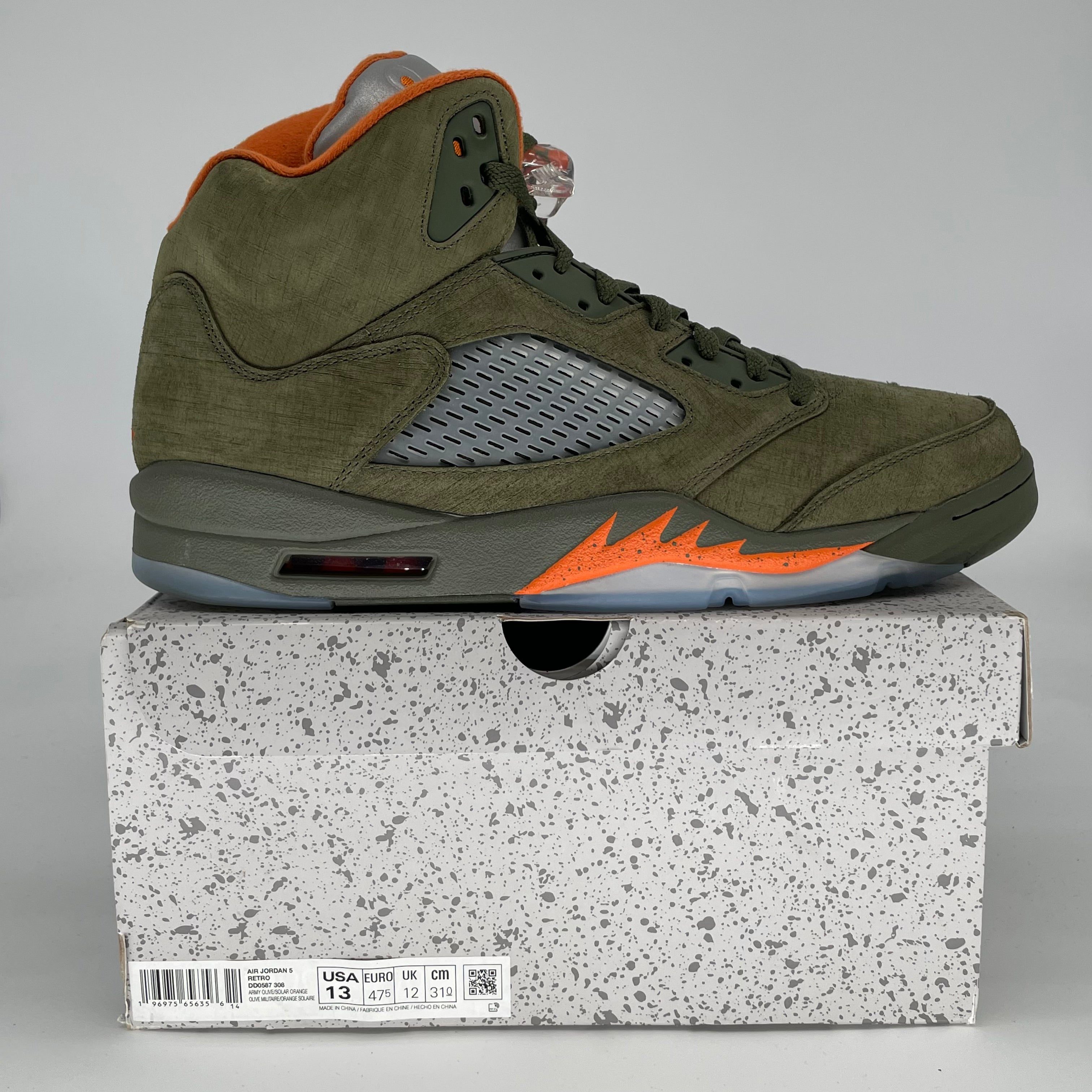 AIR JORDAN 5 OLIVE DD0587-308 SIZE 13/14.5W