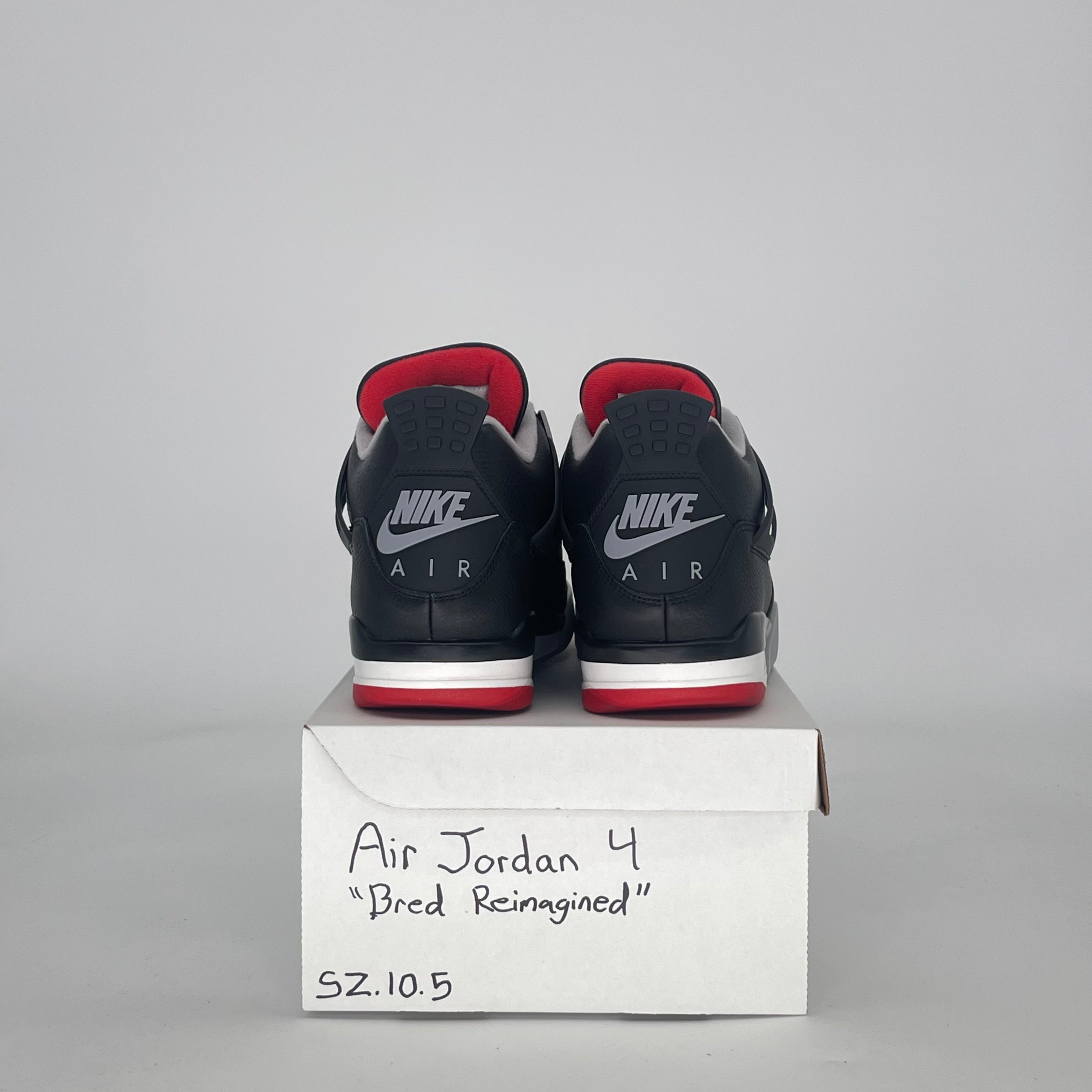 AIR JORDAN 4 BRED REIMAGINED FV5029-006 SIZE 10.5/12W